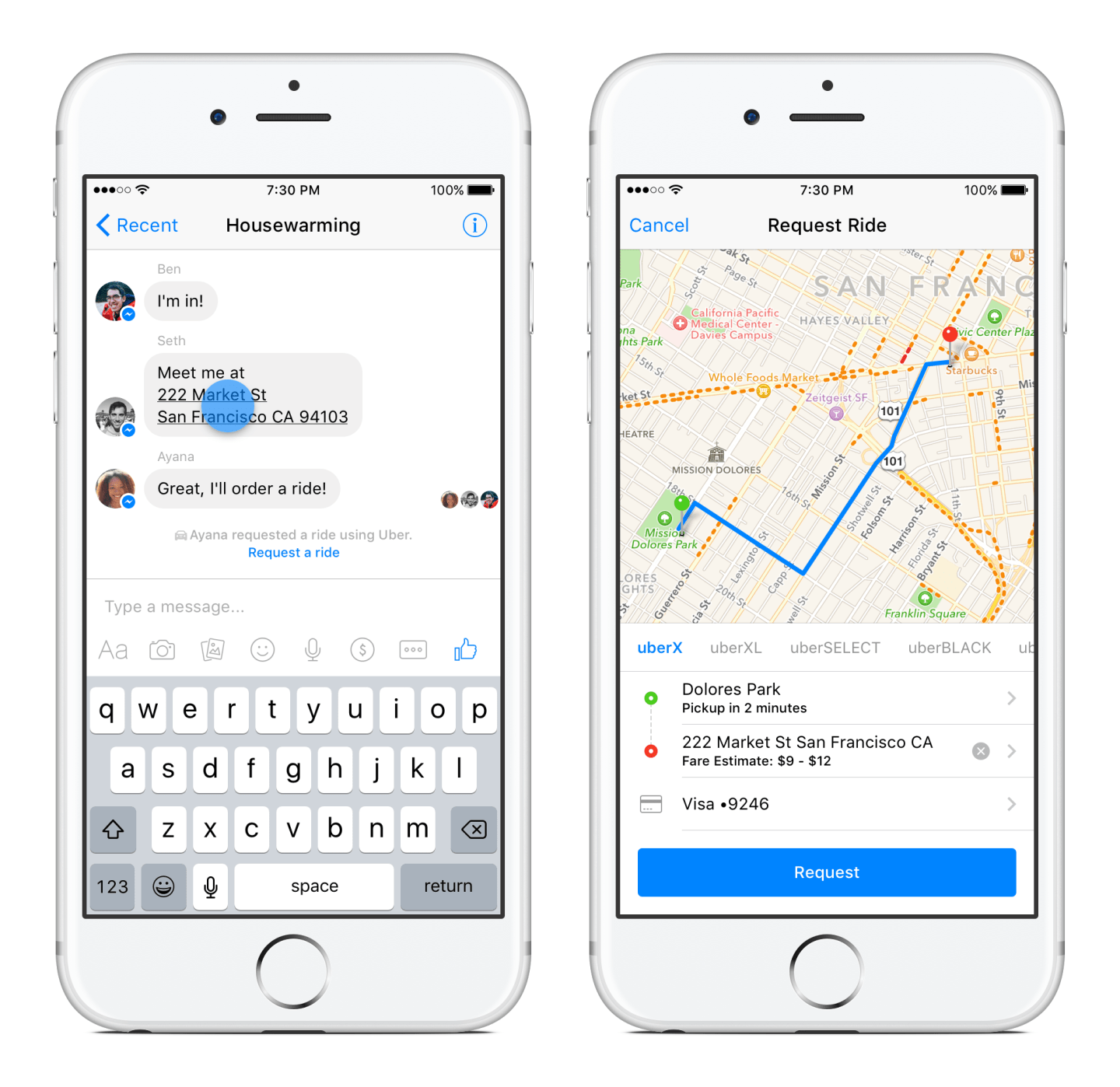Facebook Will Allow You To Order Uber Rides From Messenger