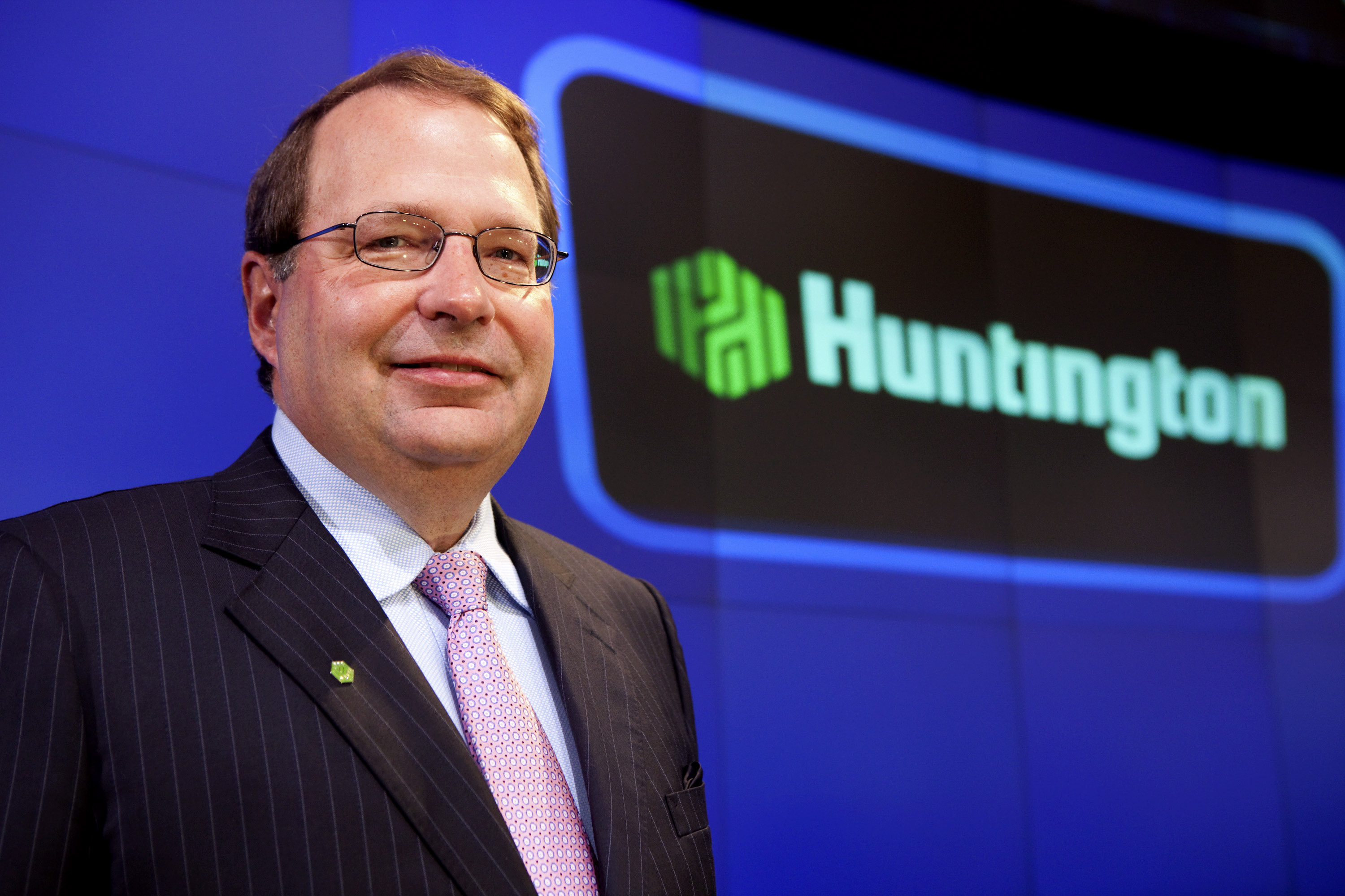 Huntington Bancshares CEO Steve Steinour Rings Nasdaq Opening Bell