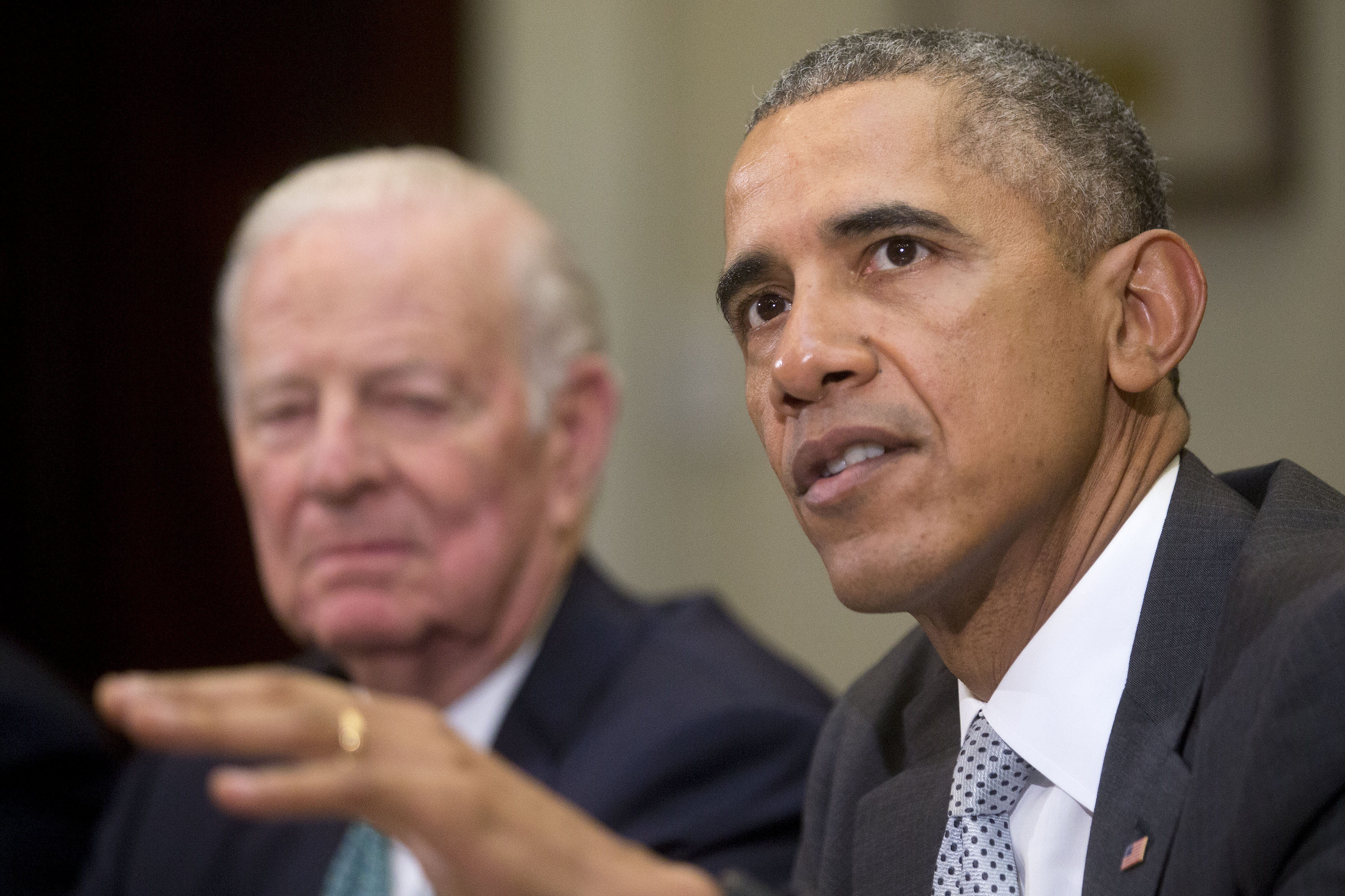 President Barack Obama Meets With National Security Leaders To Discuss The Trans-Pacific Partnership