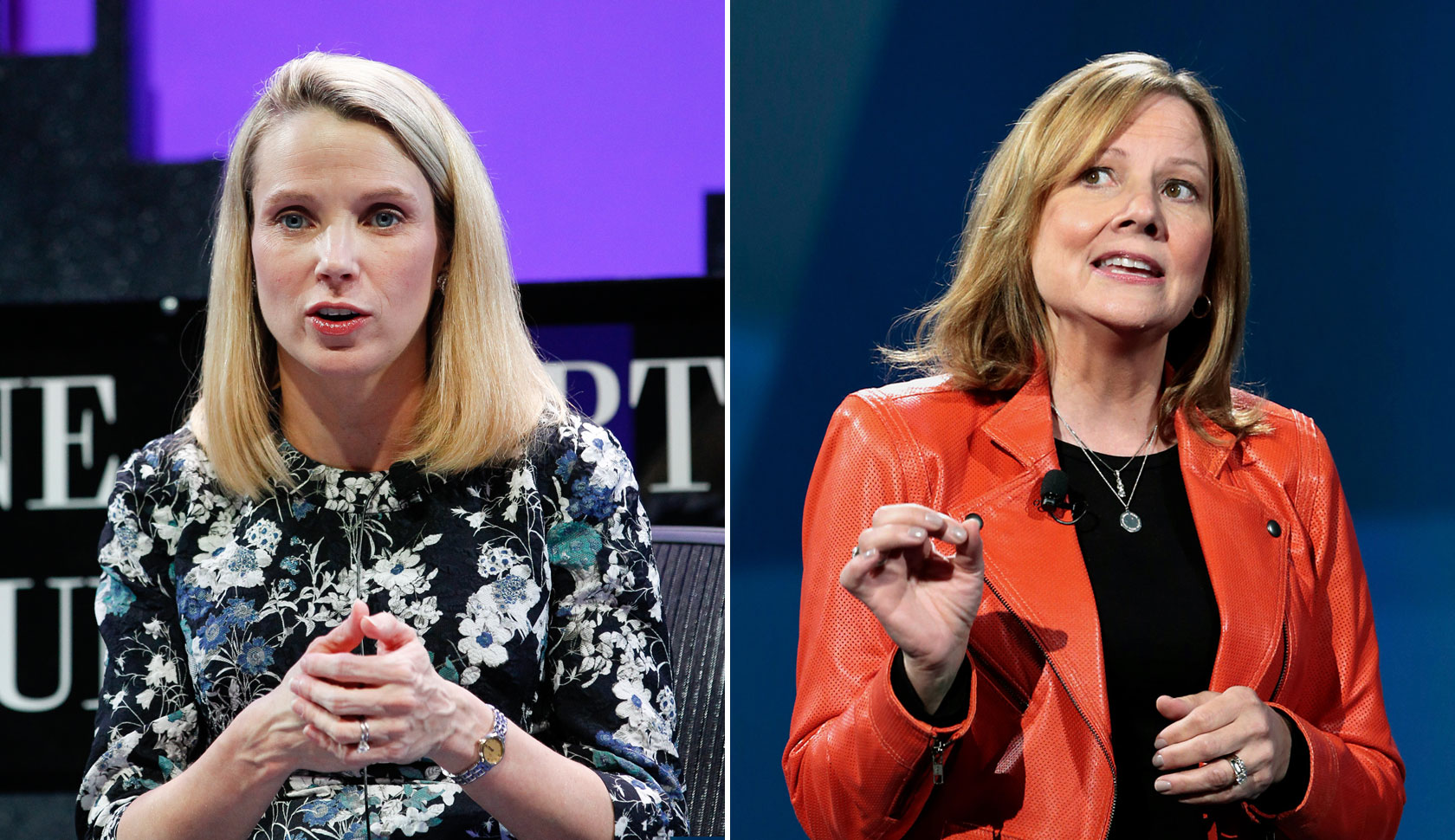 Marissa Mayer (left) Marry Barra (right)
