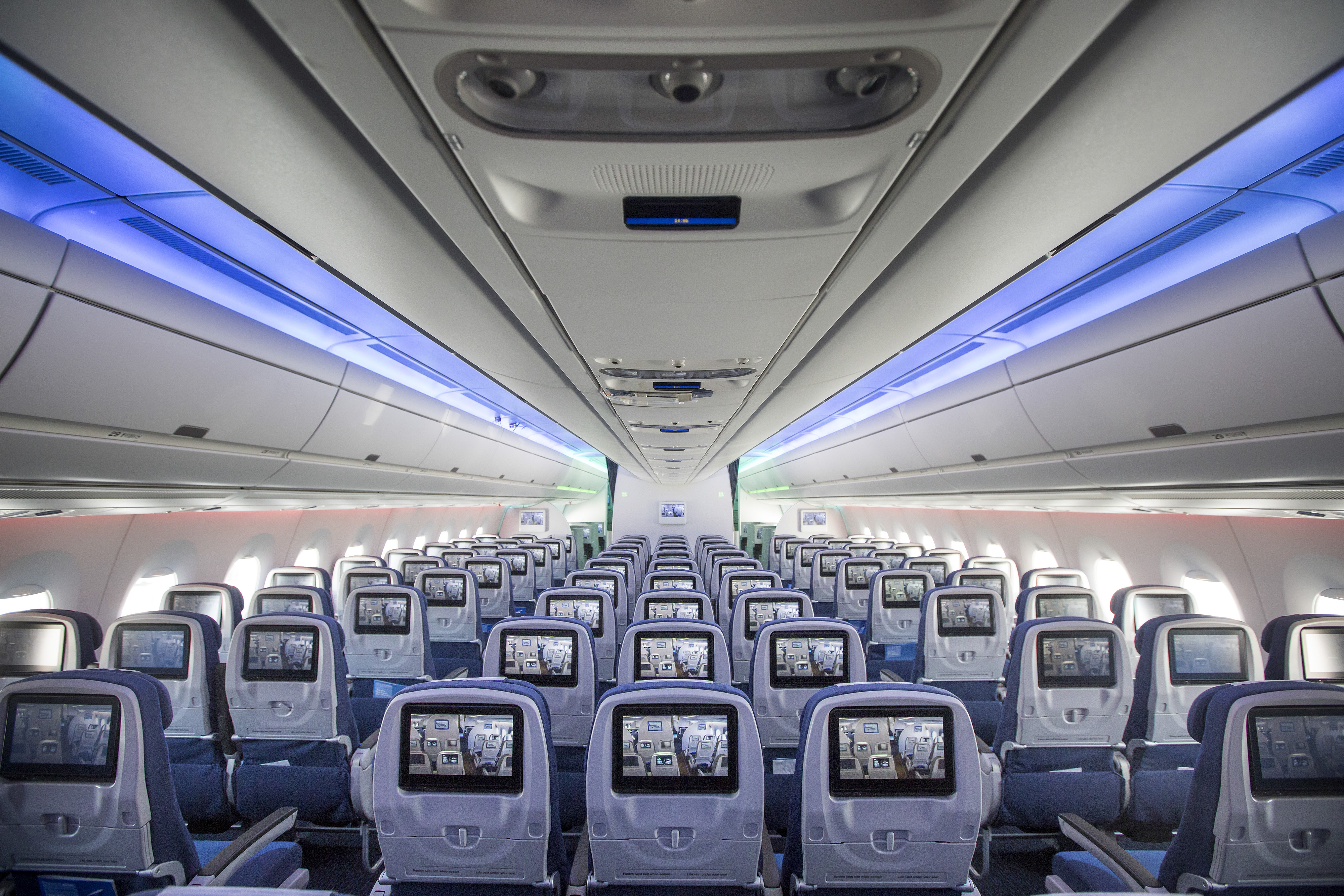 Airbus Group SE A350-900 Tour Arrives At Newark Liberty Airport