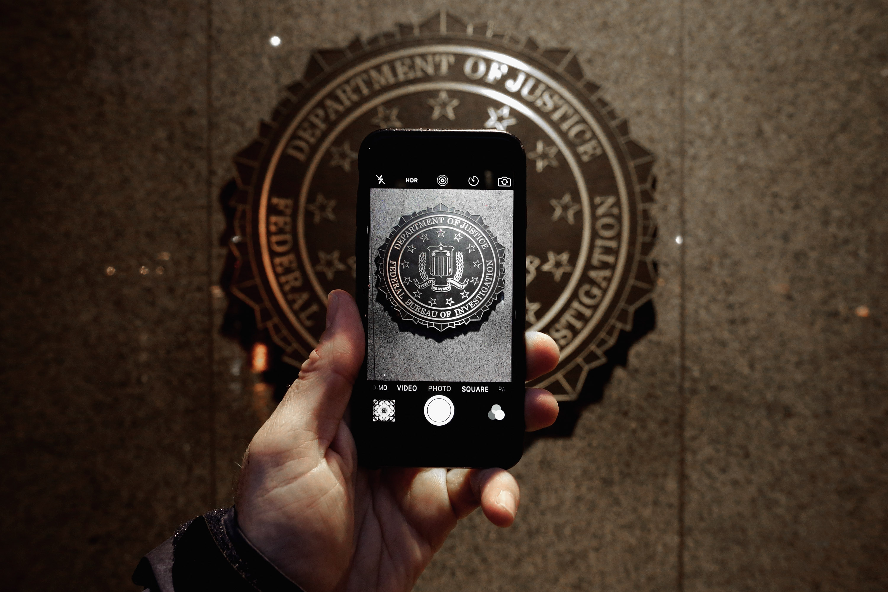 Apple Supporters Protest In Front Of FBI Headquarters In Washington DC
