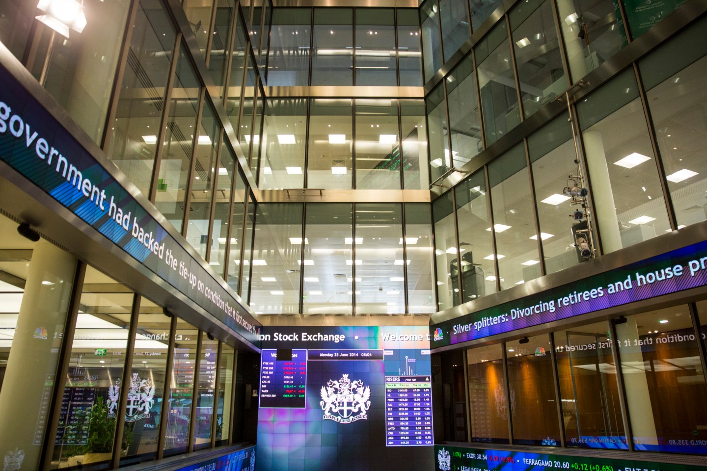London Stock Exchange Is Opened By A Choir