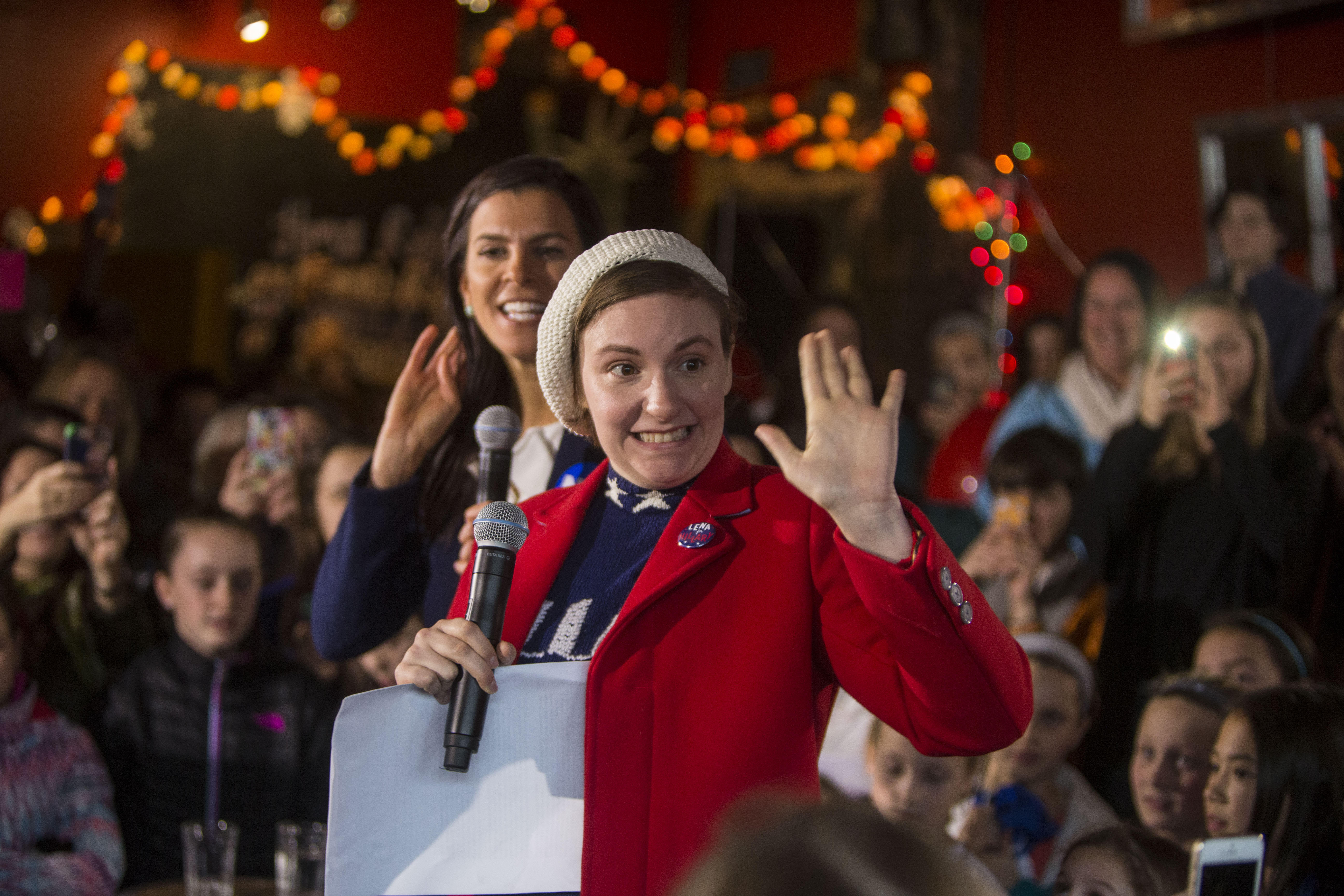 Lena Dunham And Abby Wambach Attend Women For Hillary Events