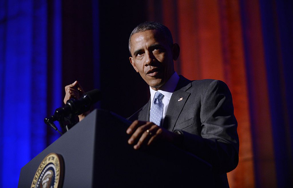 President Barack Obama Speaks At The Toner Prize For Excellence In Political Reporting Awards Dinner