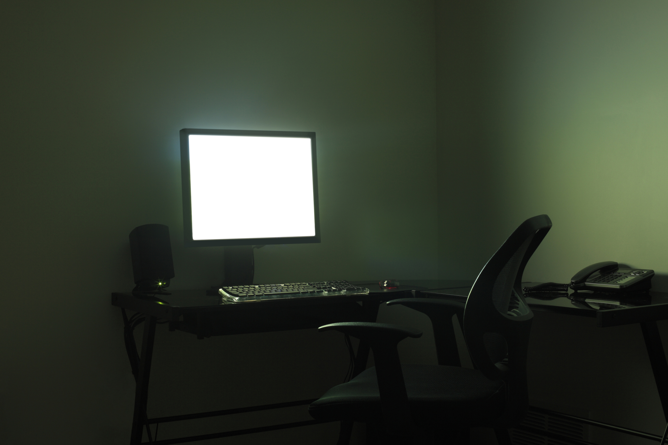 empty office desk