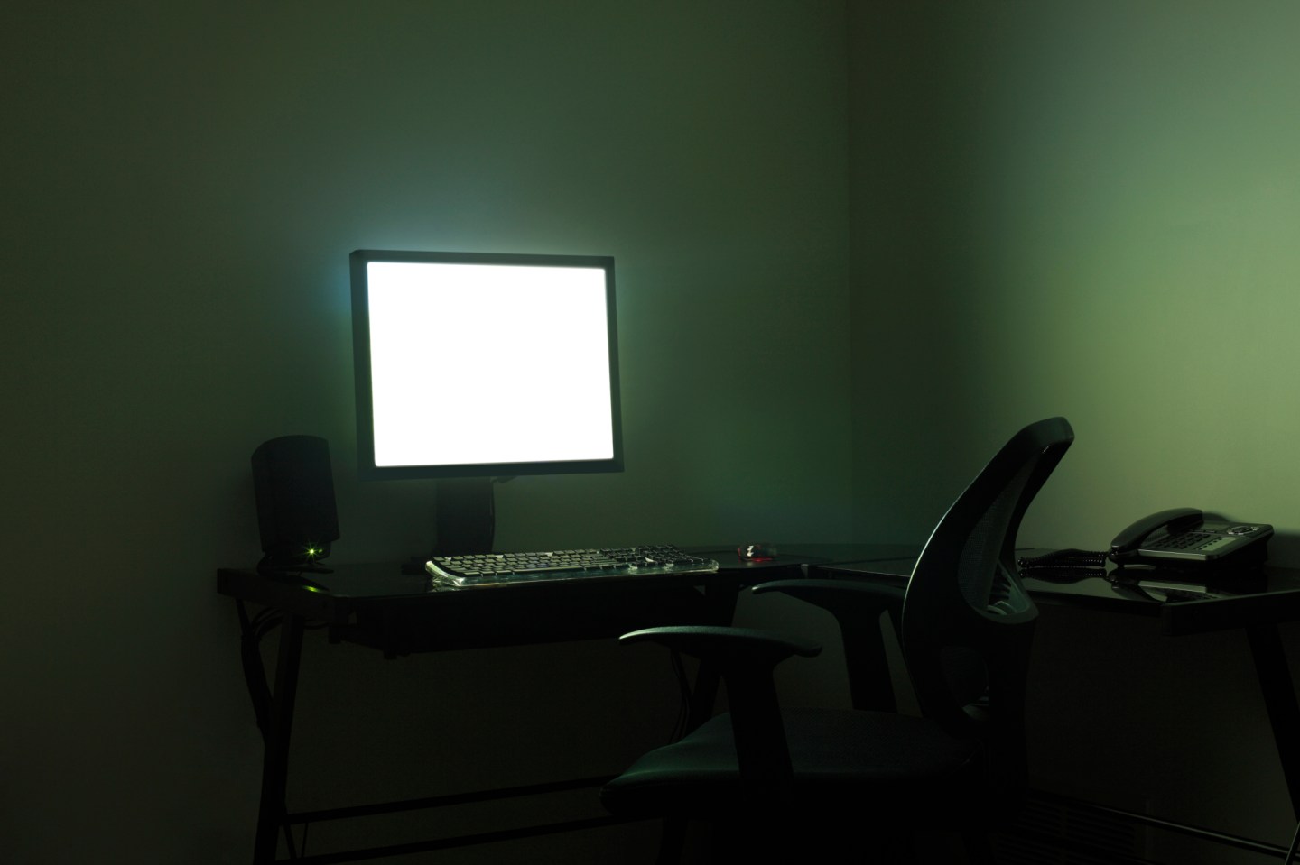 empty office desk