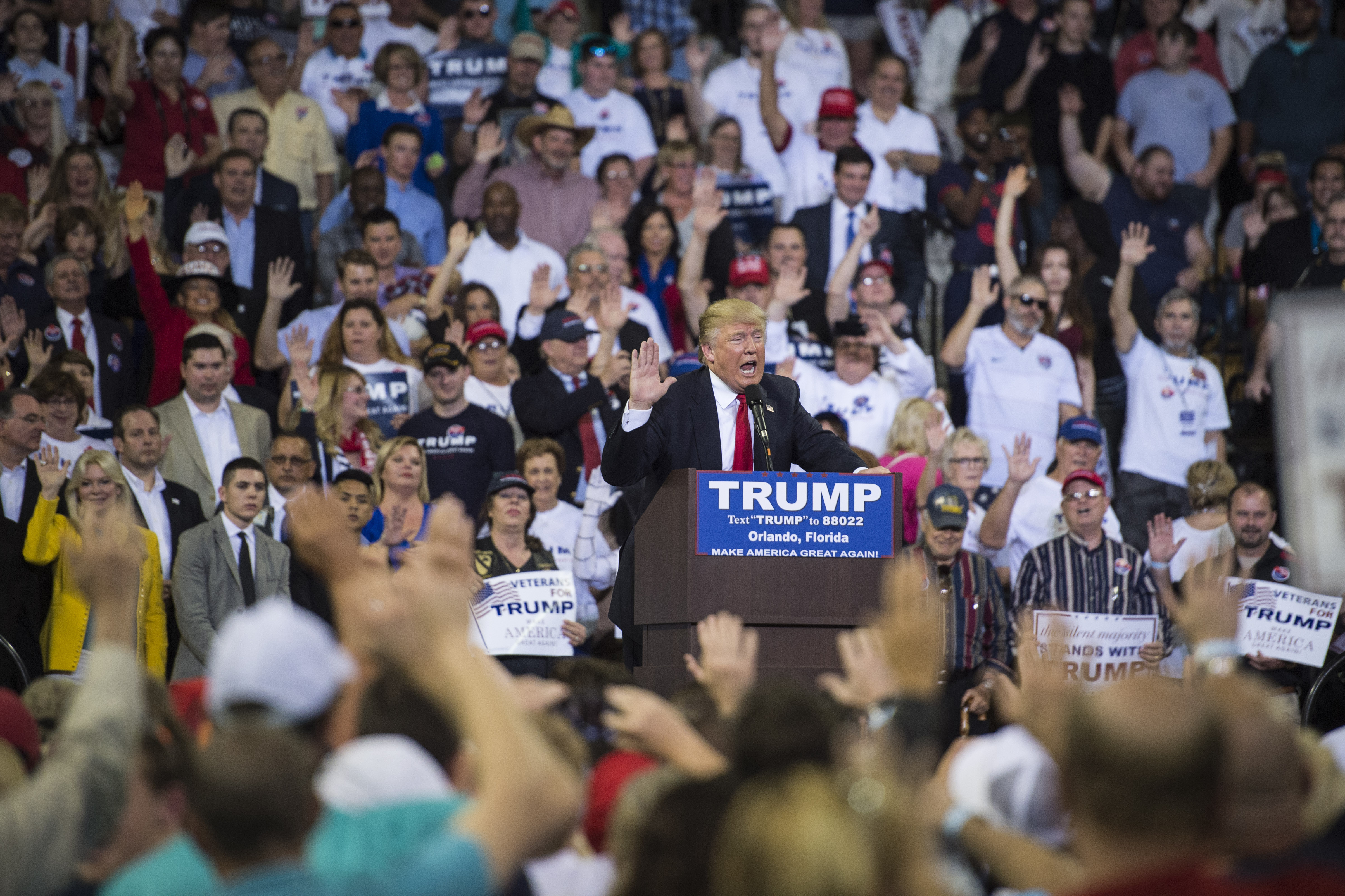 Donald Trump in Orlando, Florida.