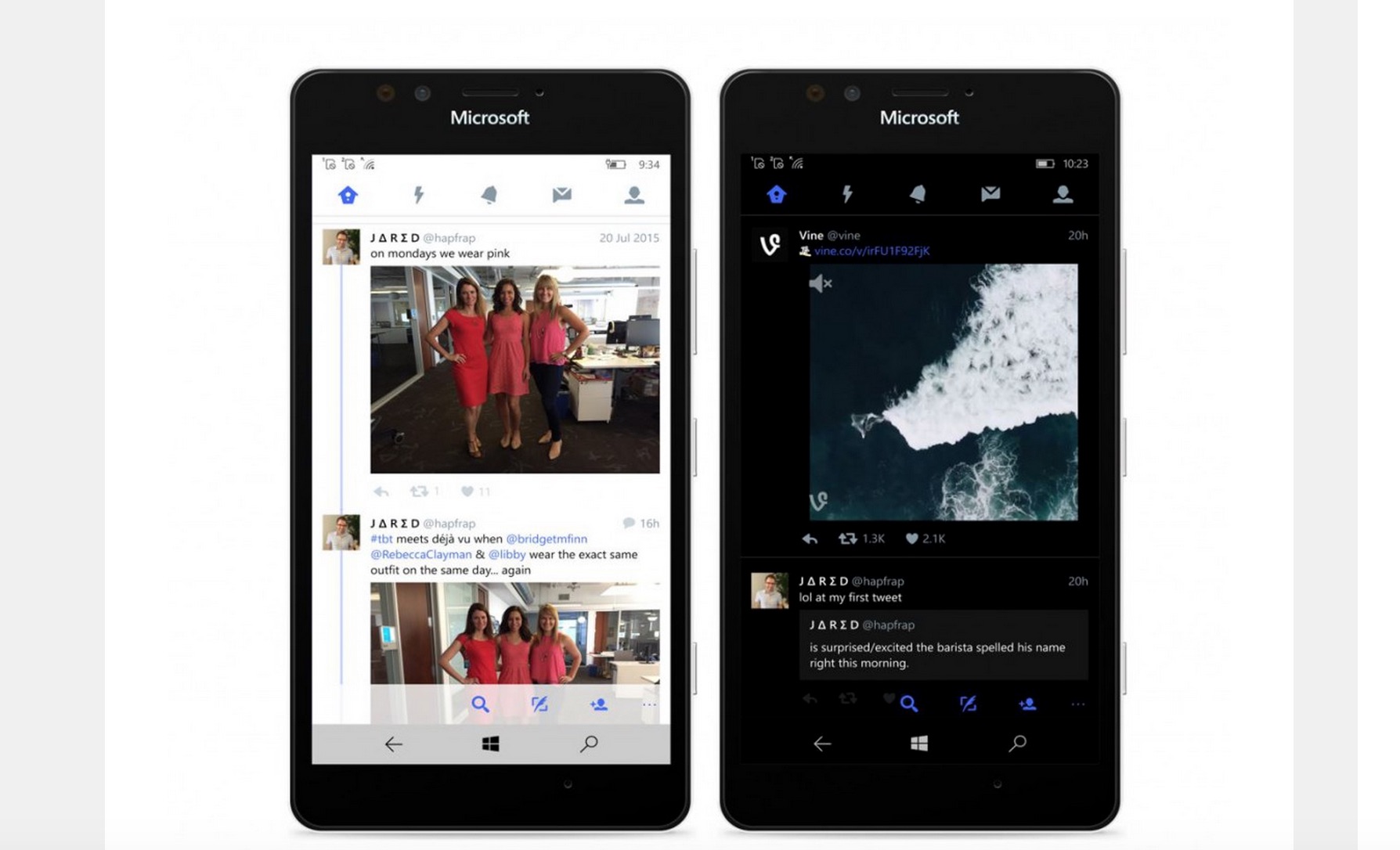 Windows 10 phone has a new Twitter app.
