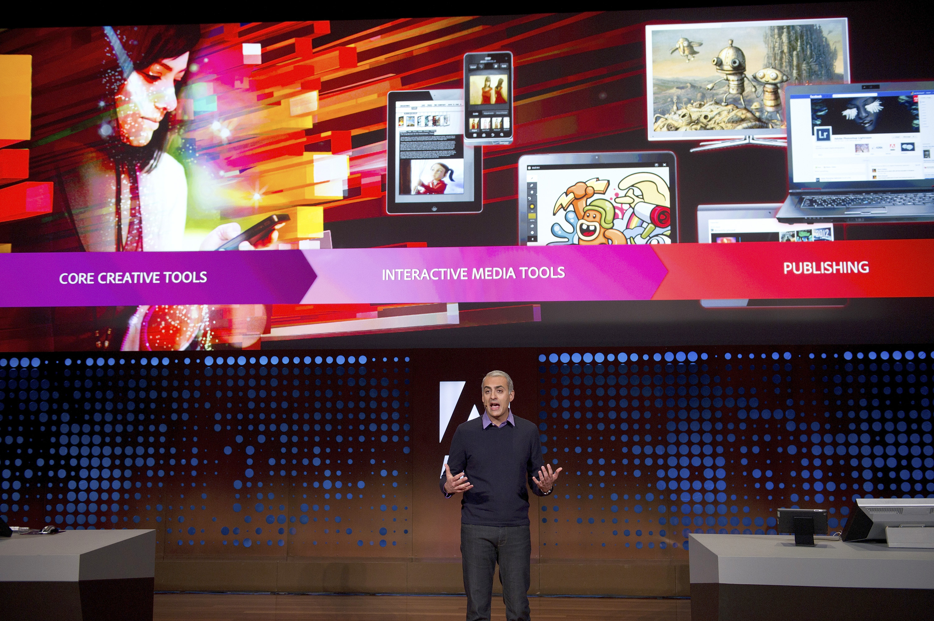 Adobe CEO Shantanu Narayen Launches Creative Suite 6 (CS6)
