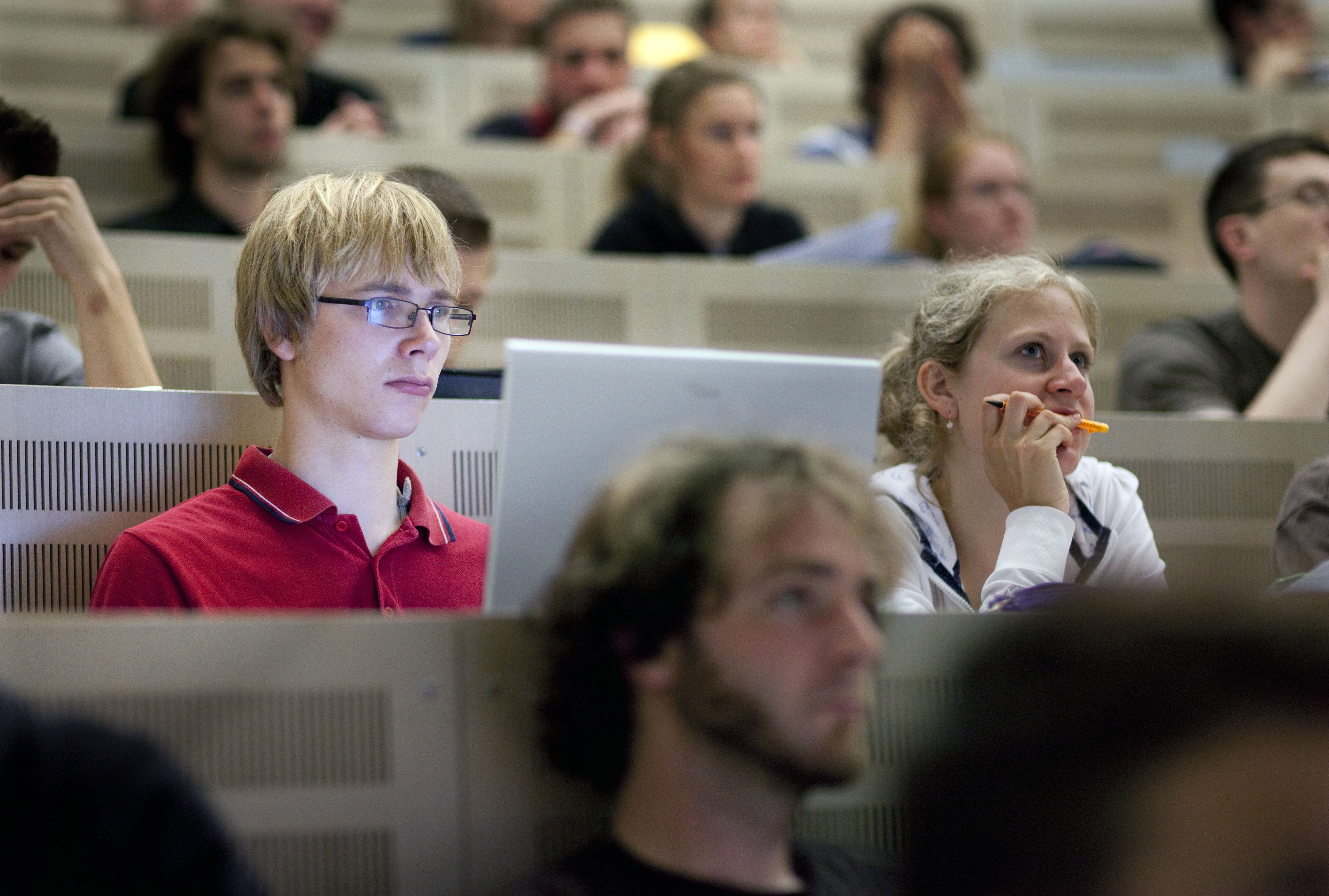 Students From A Technical University Sitting In A Lecture Hall
