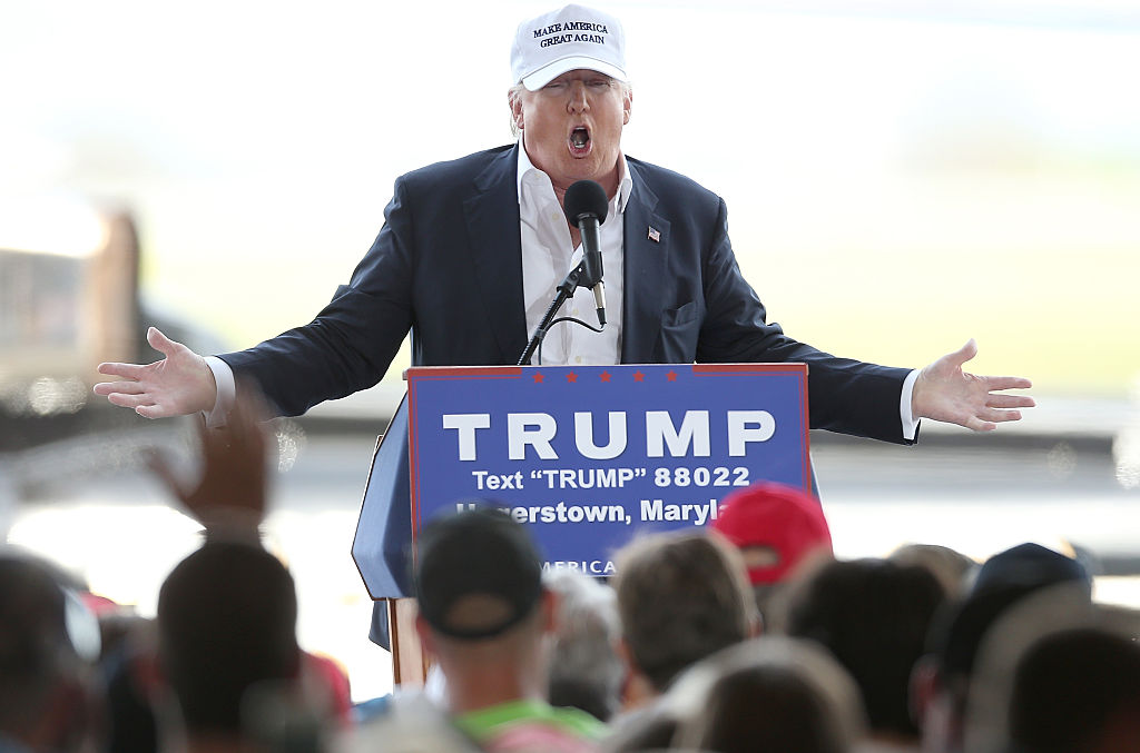 GOP Presidential Candidate Donald Trump Campaigns In Maryland Ahead Of State's Primary
