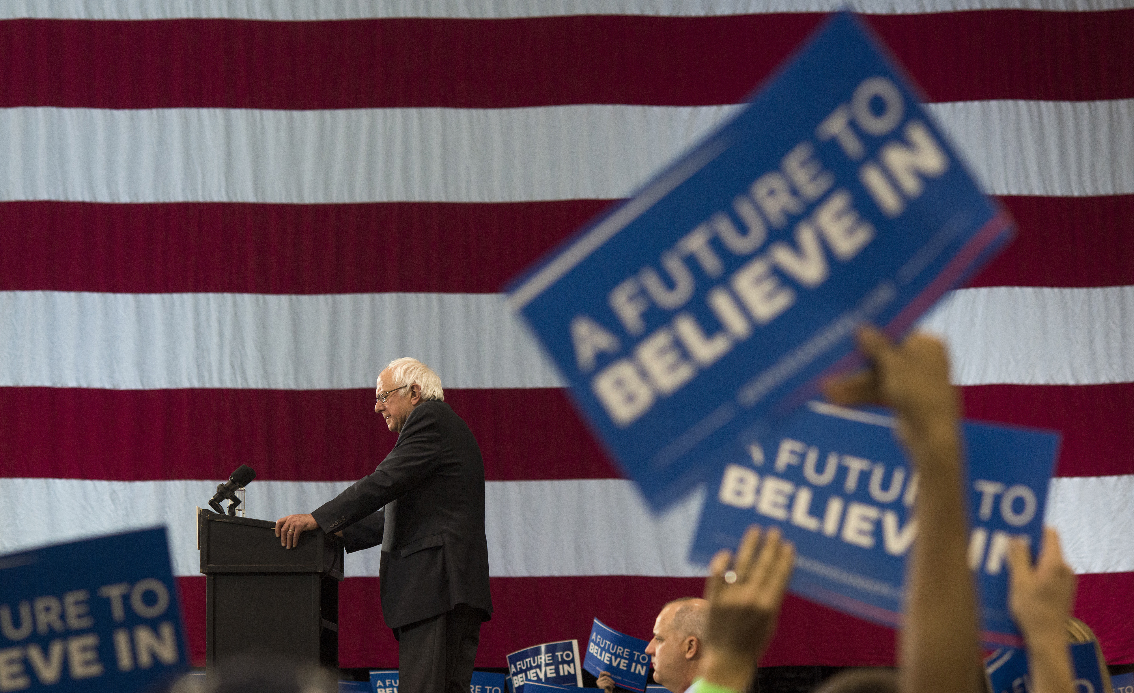 Presidential Candidate Bernie Sanders Holds Election Night Event
