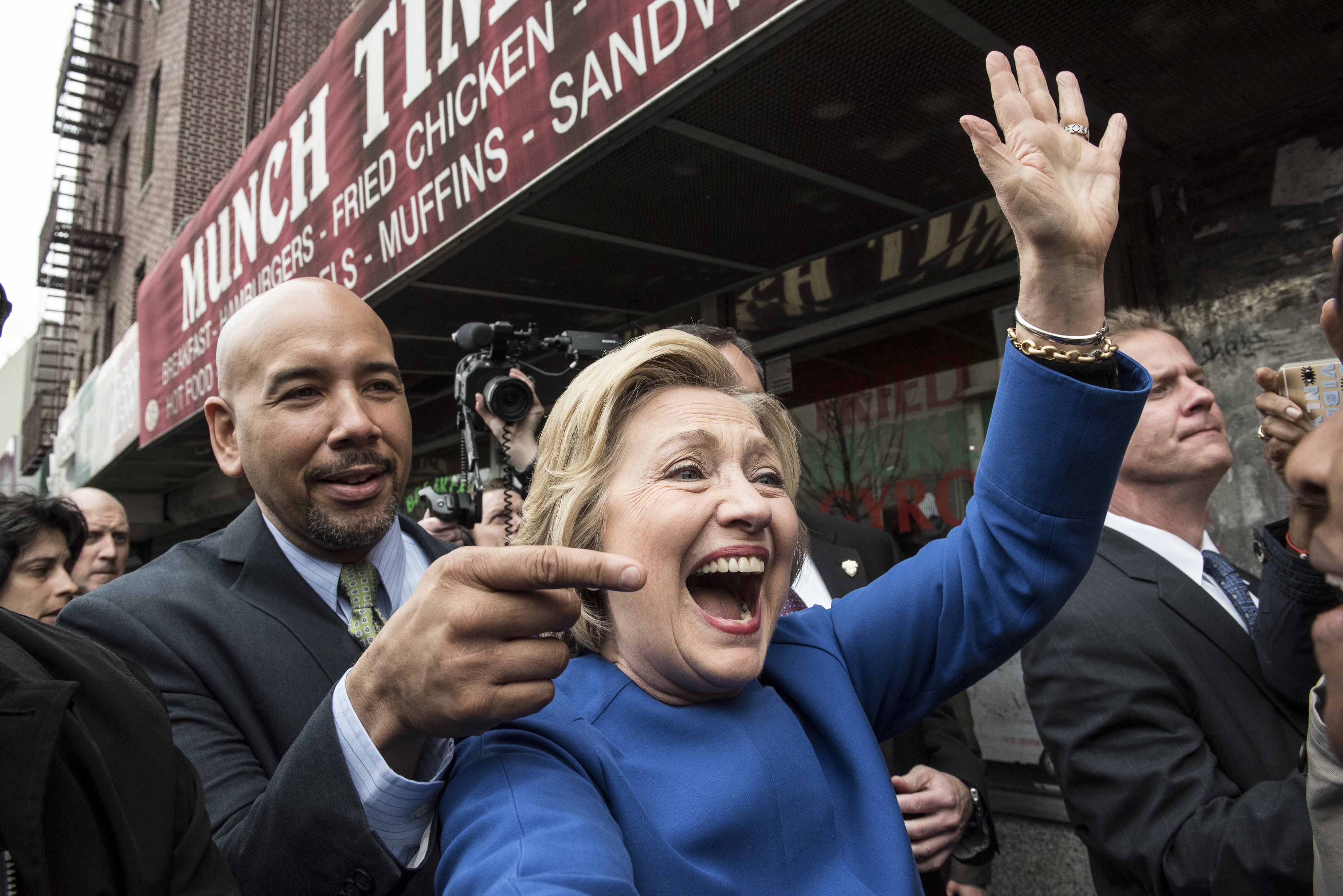 Democratic Presidential Candidate Hillary Clinton Campaigns In New York City
