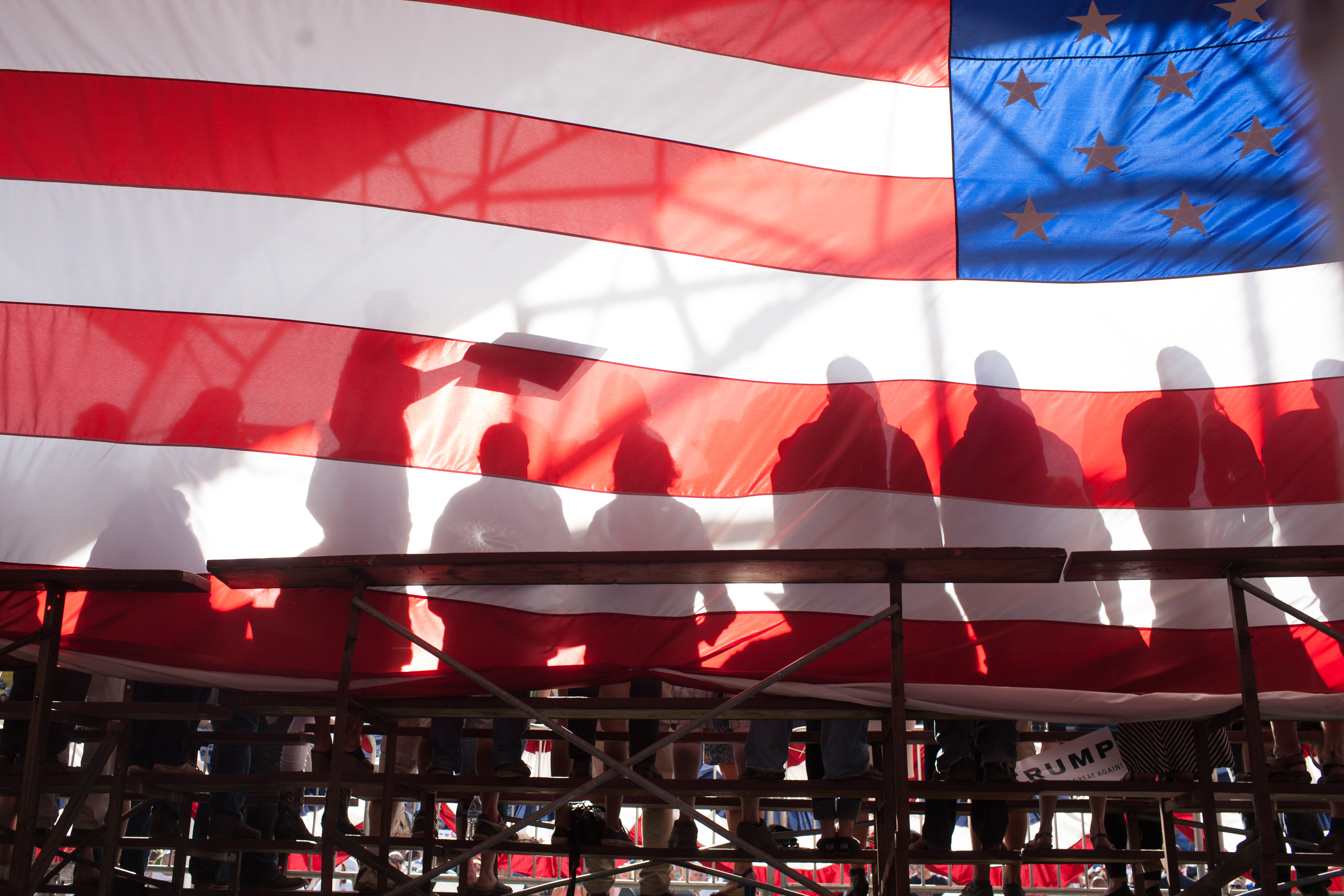 GOP Republican Candidate Donald Trump Holds Rally In Lynden, Washington