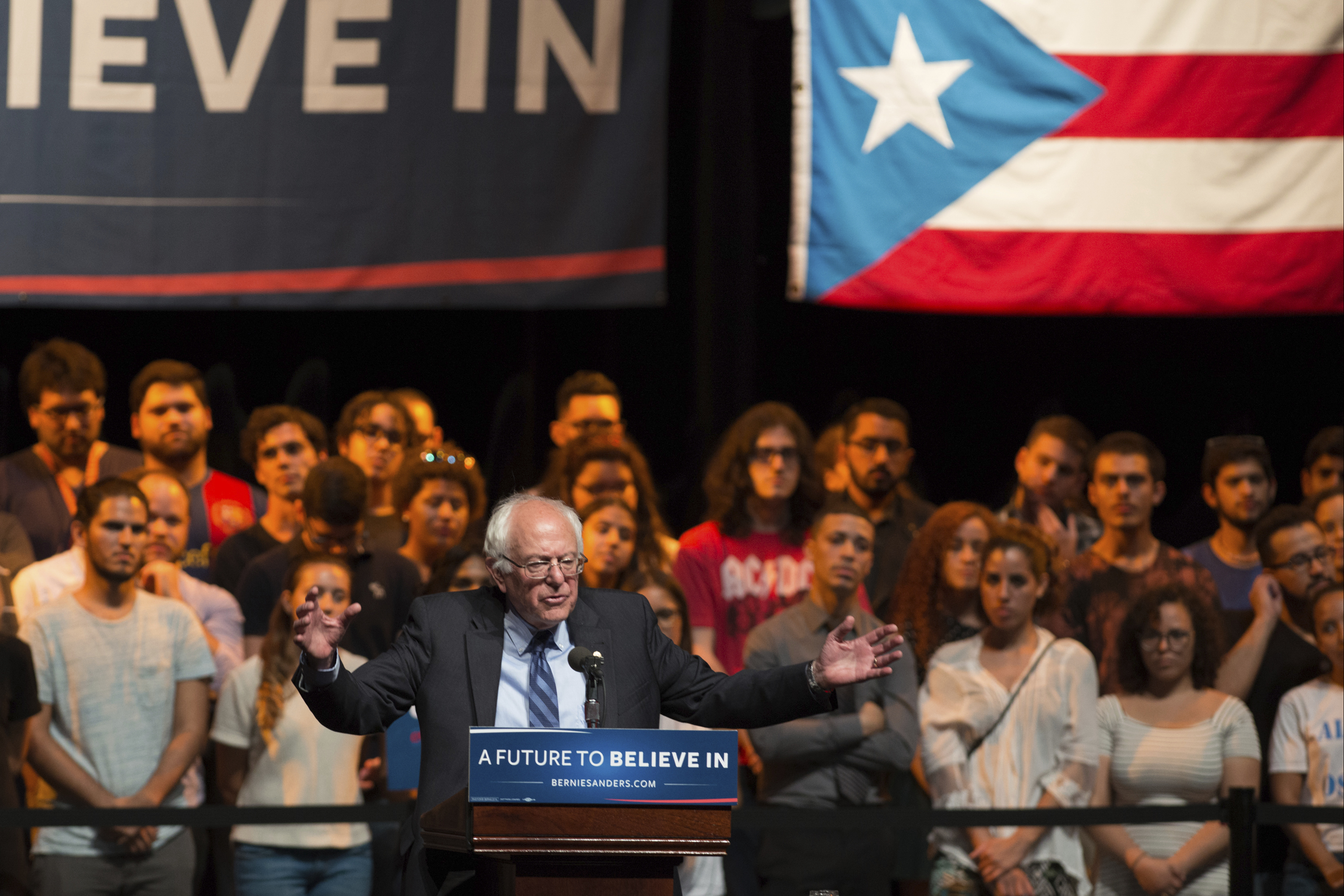 Bernie Sanders Campaign Rally In Puerto Rico