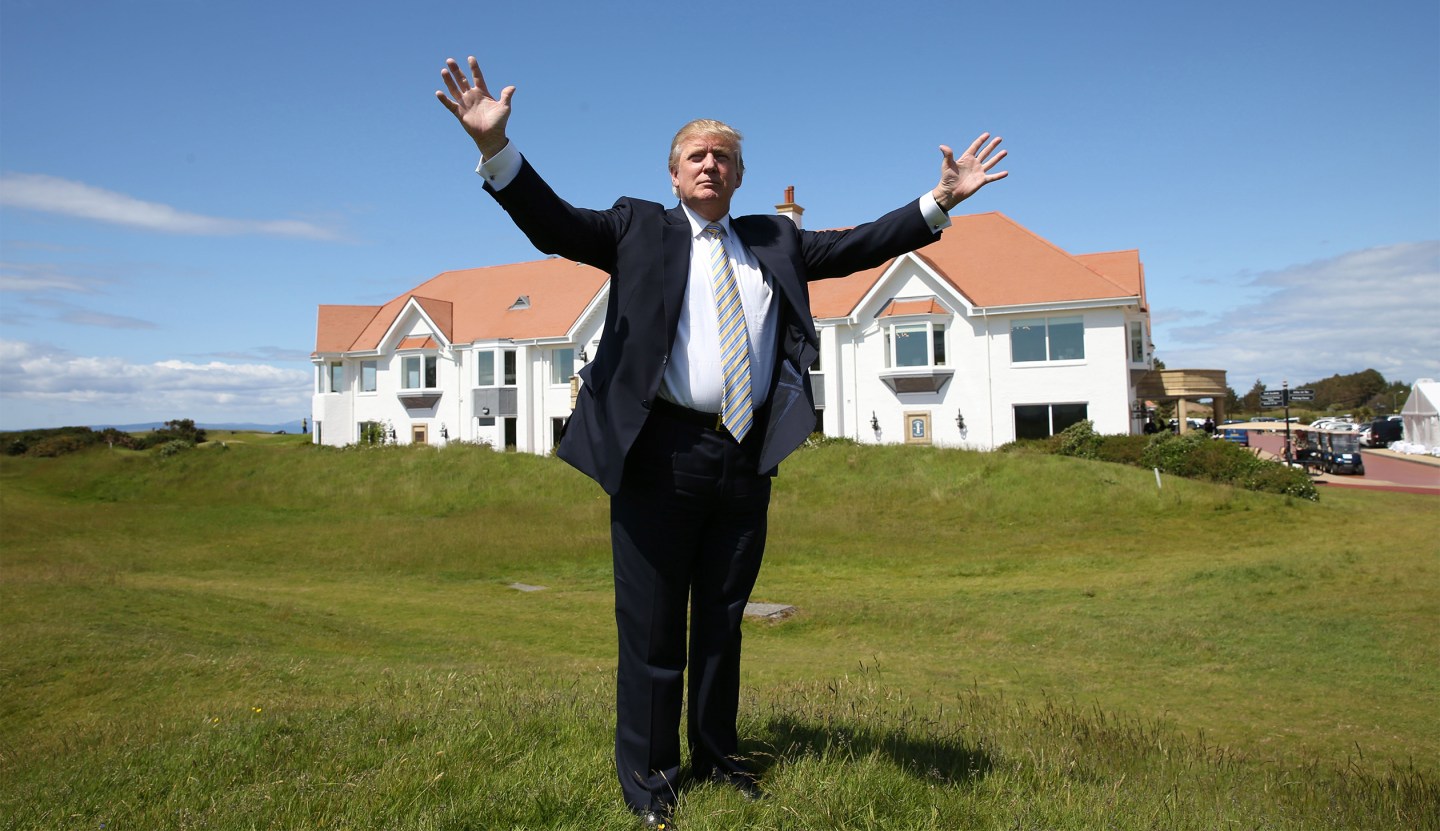 Donald Trump Visits Turnberry Golf Club