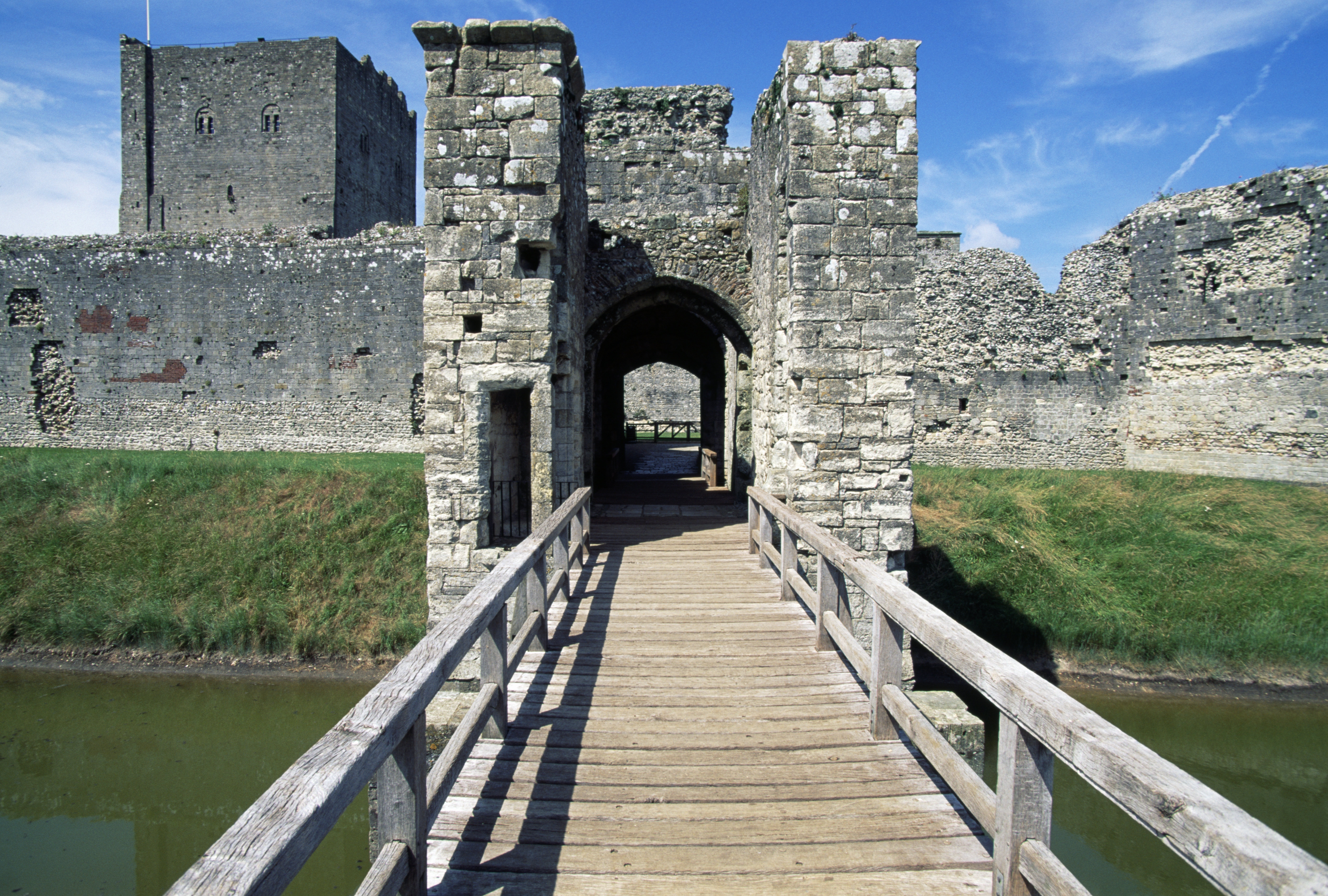 Portchester Norman Castle, Hampshire, England
