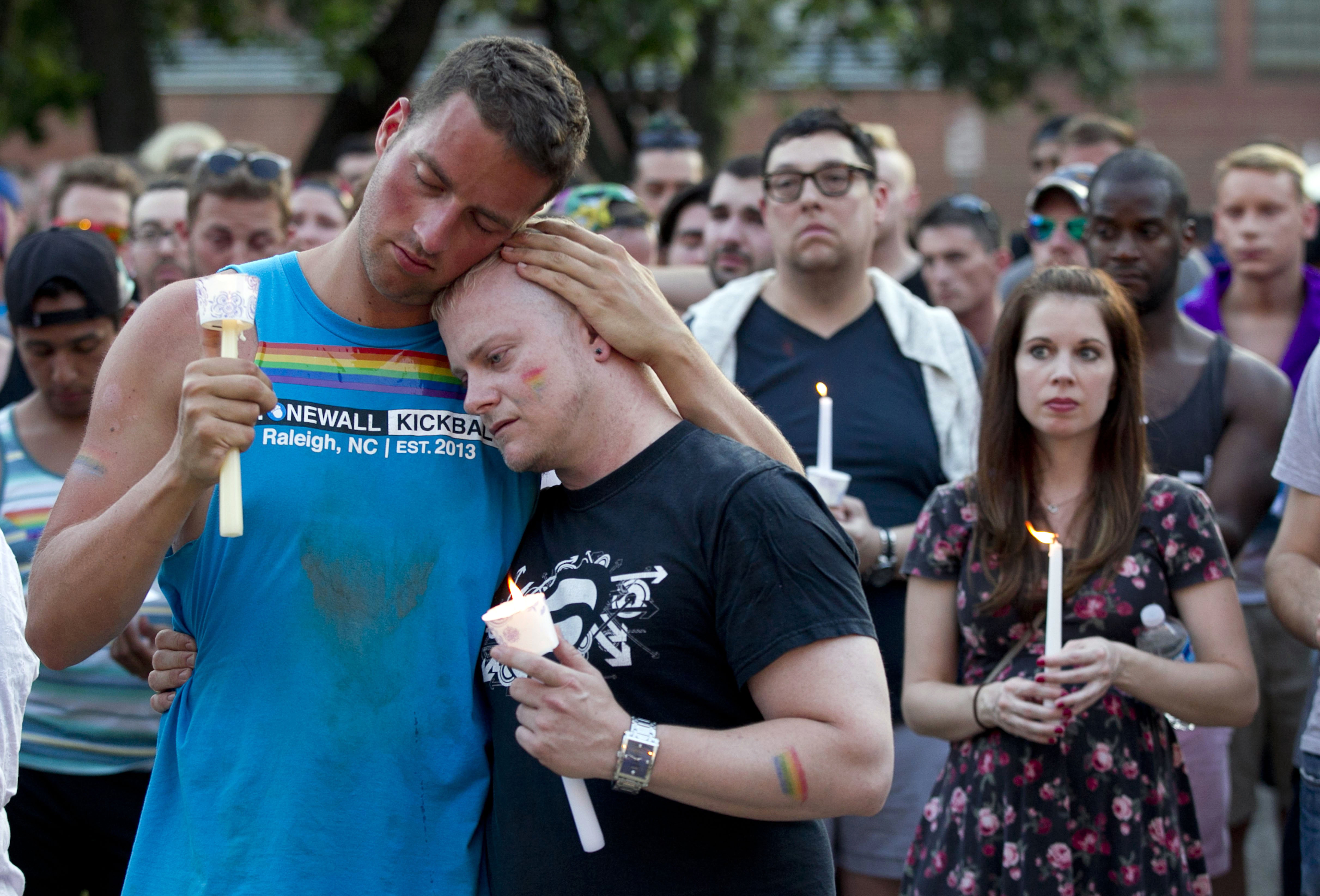 APTOPIX Nightclub Shooting North Carolina Vigil
