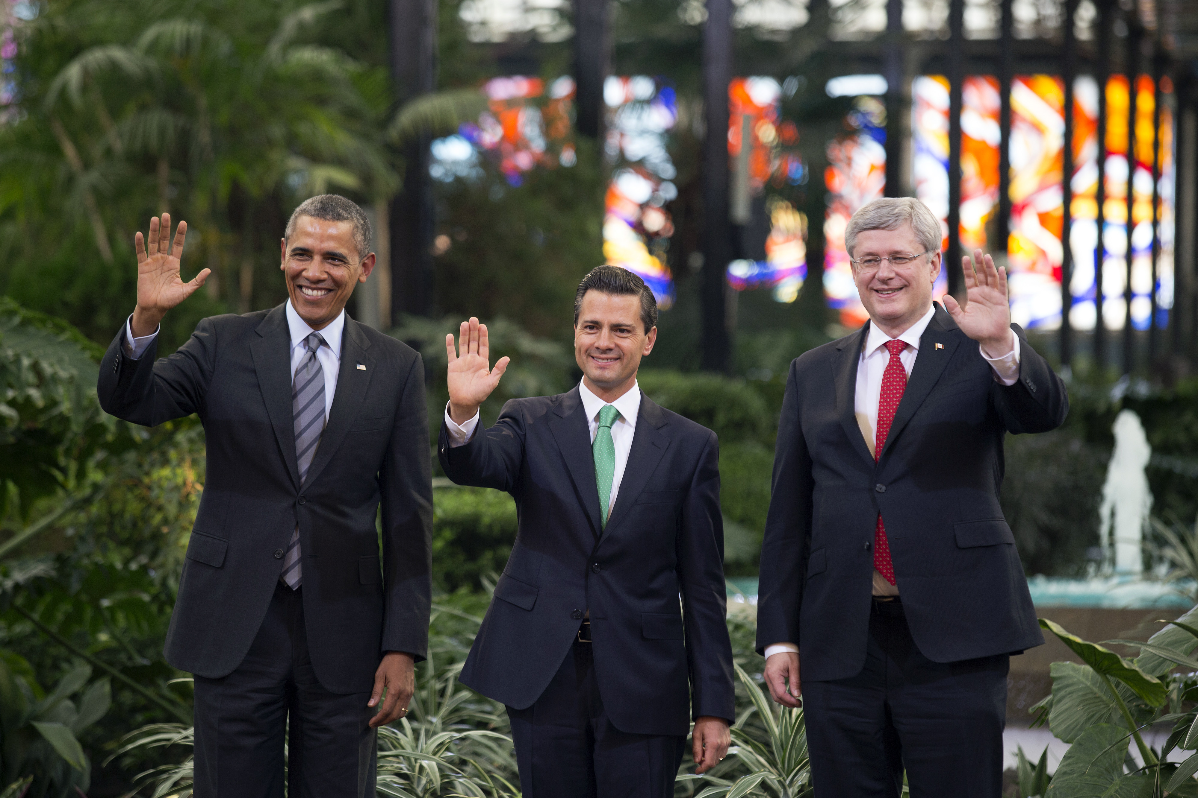 Obama, Pena Nieto, & Harper At North America Summit