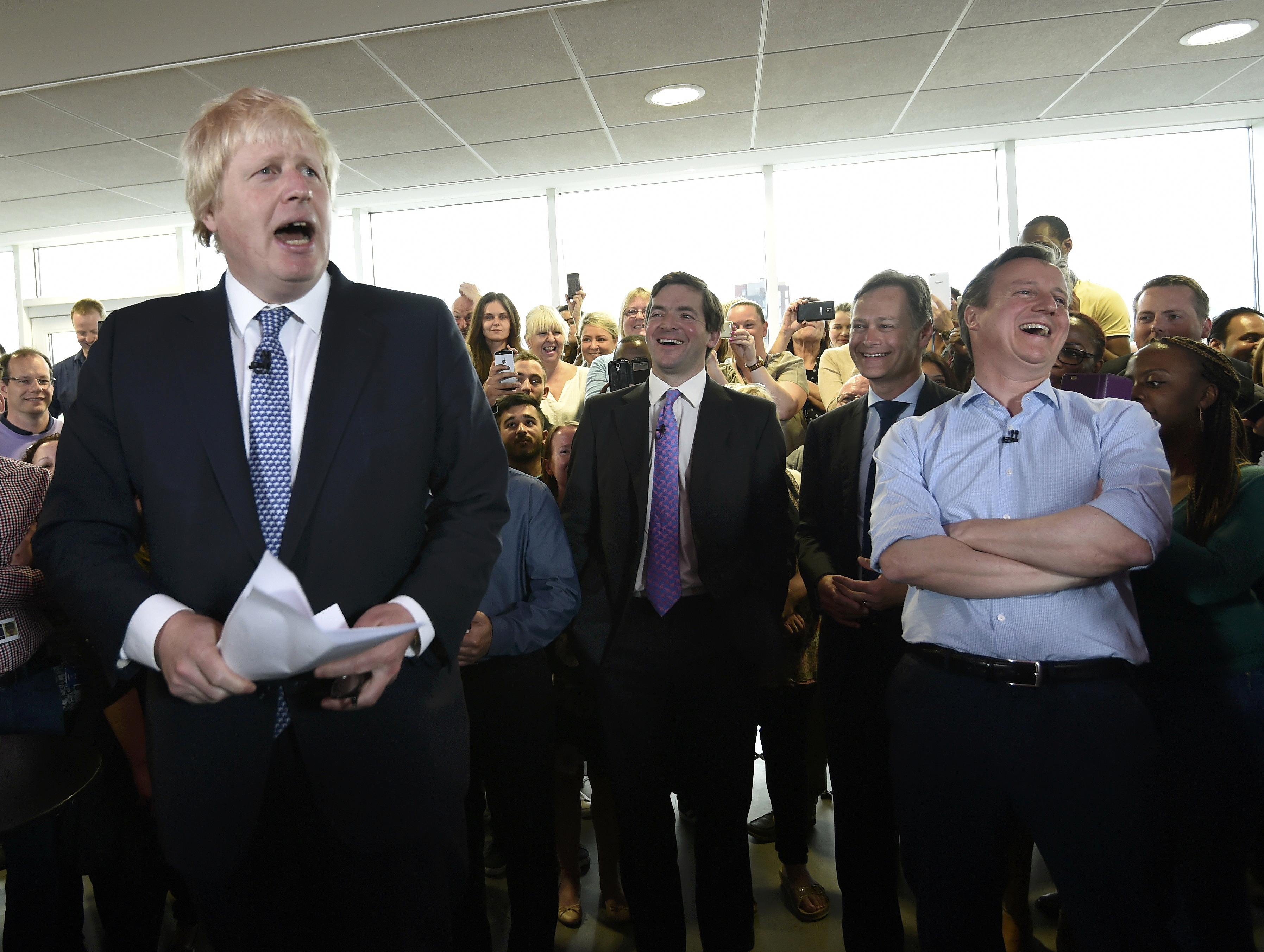 David Cameron Answers Questions With Business Staff In Hendon