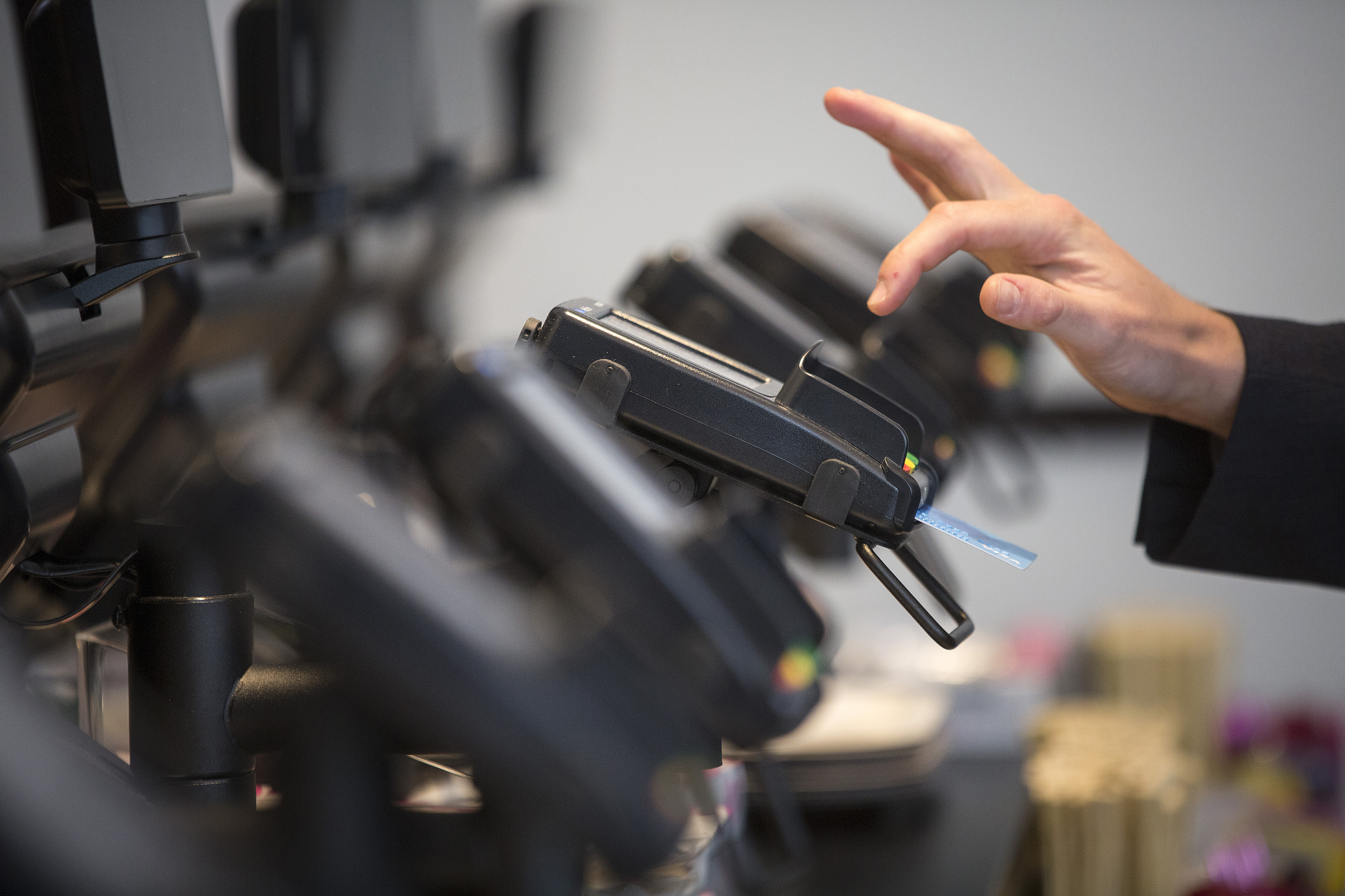Customers Pay With Contactless Cards