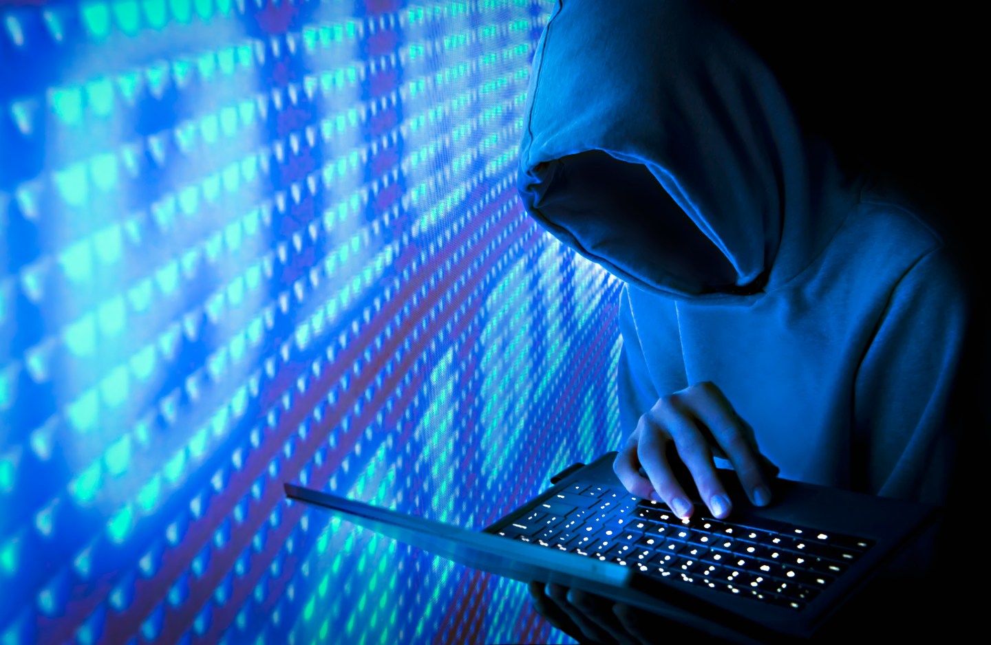 Blue Computer Hacker