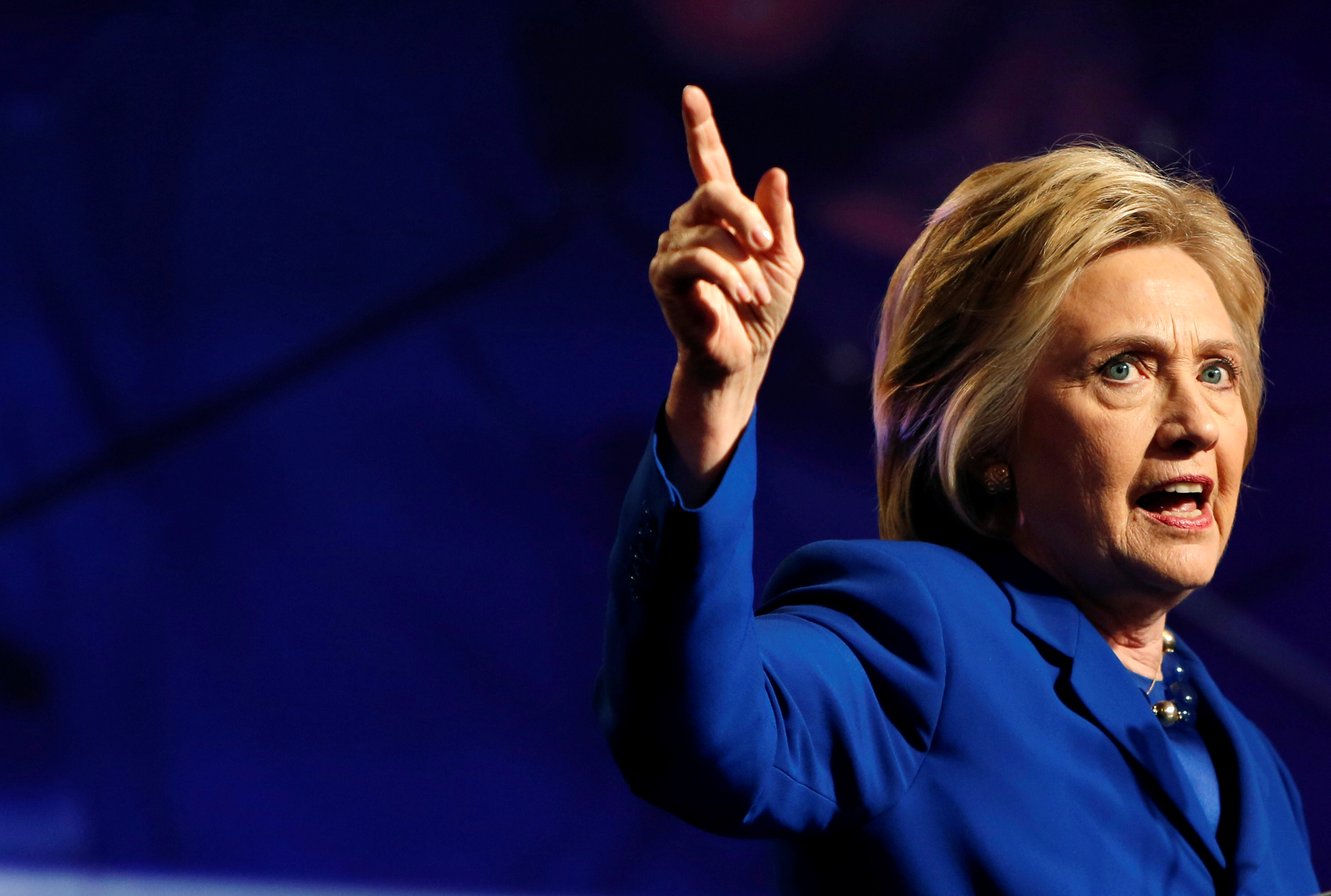 Democratic presidential candidate Hillary Clinton addresses the Planned Parenthood Action Fund in Washington