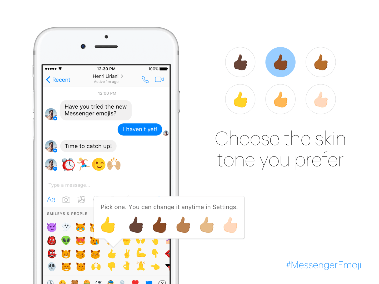 Facebook’s New Emoji for Messenger Will Better Reflect Its Diverse Users