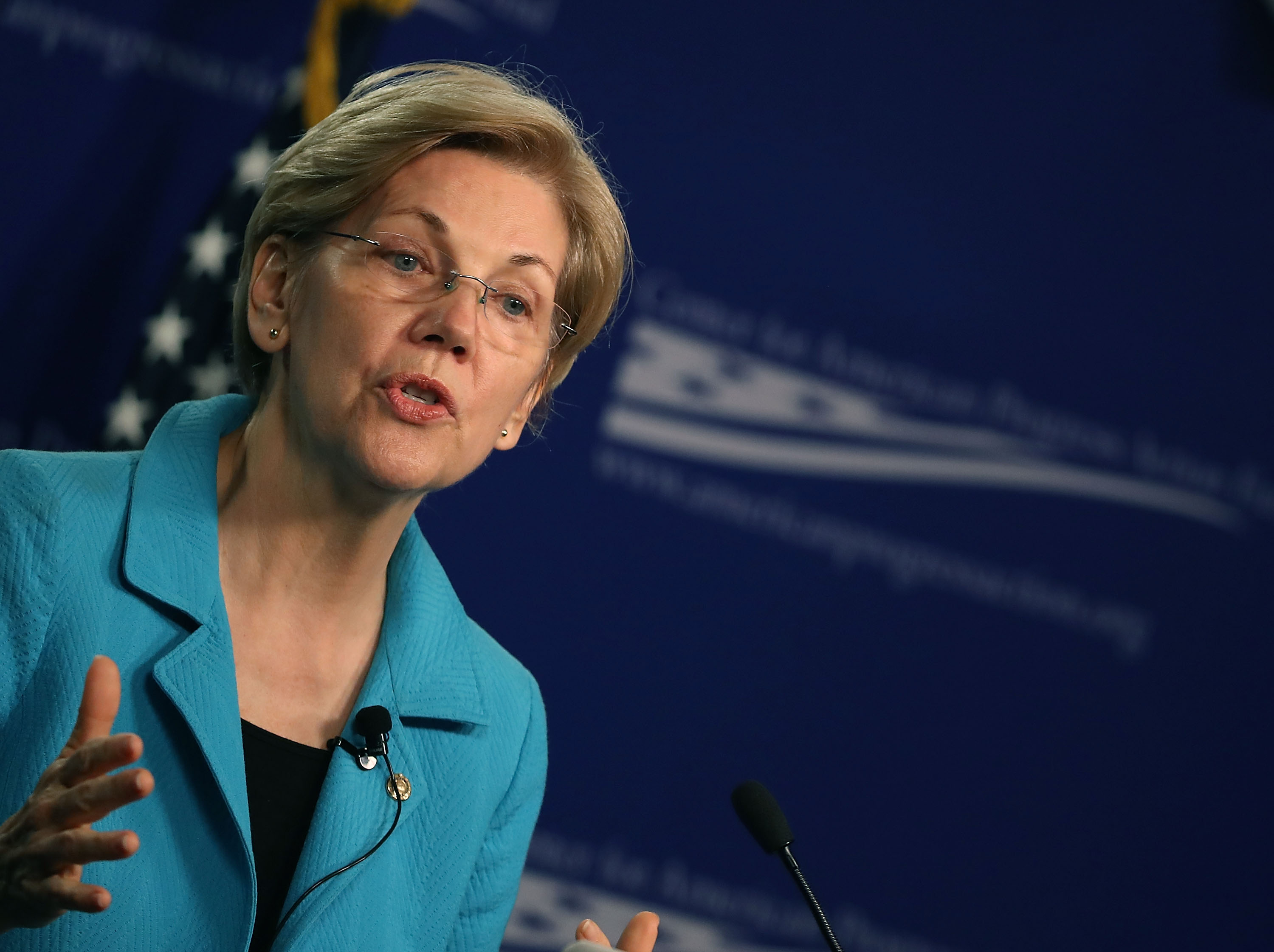 Sen. Elizabeth Warren (D-MA) Speaks At The Center For American Progress On The American Middle Class