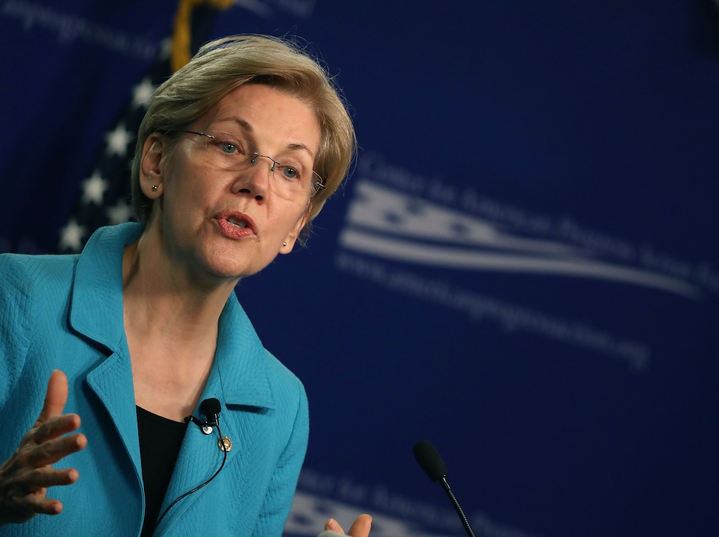Sen. Elizabeth Warren (D-MA) Speaks At The Center For American Progress On The American Middle Class