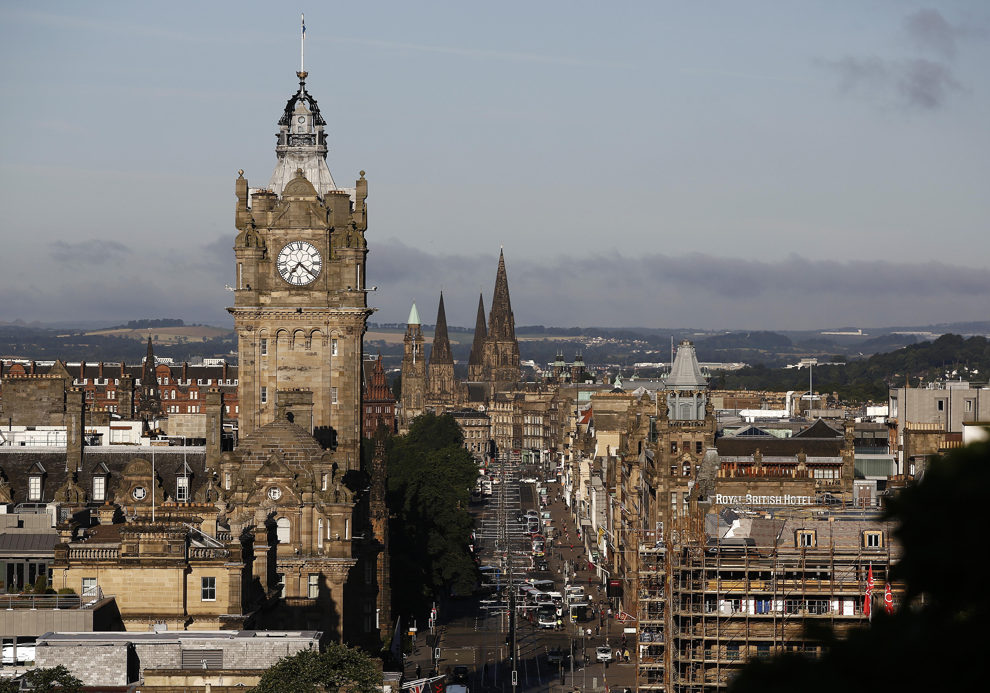 Shoppers In Scotland's Capital City