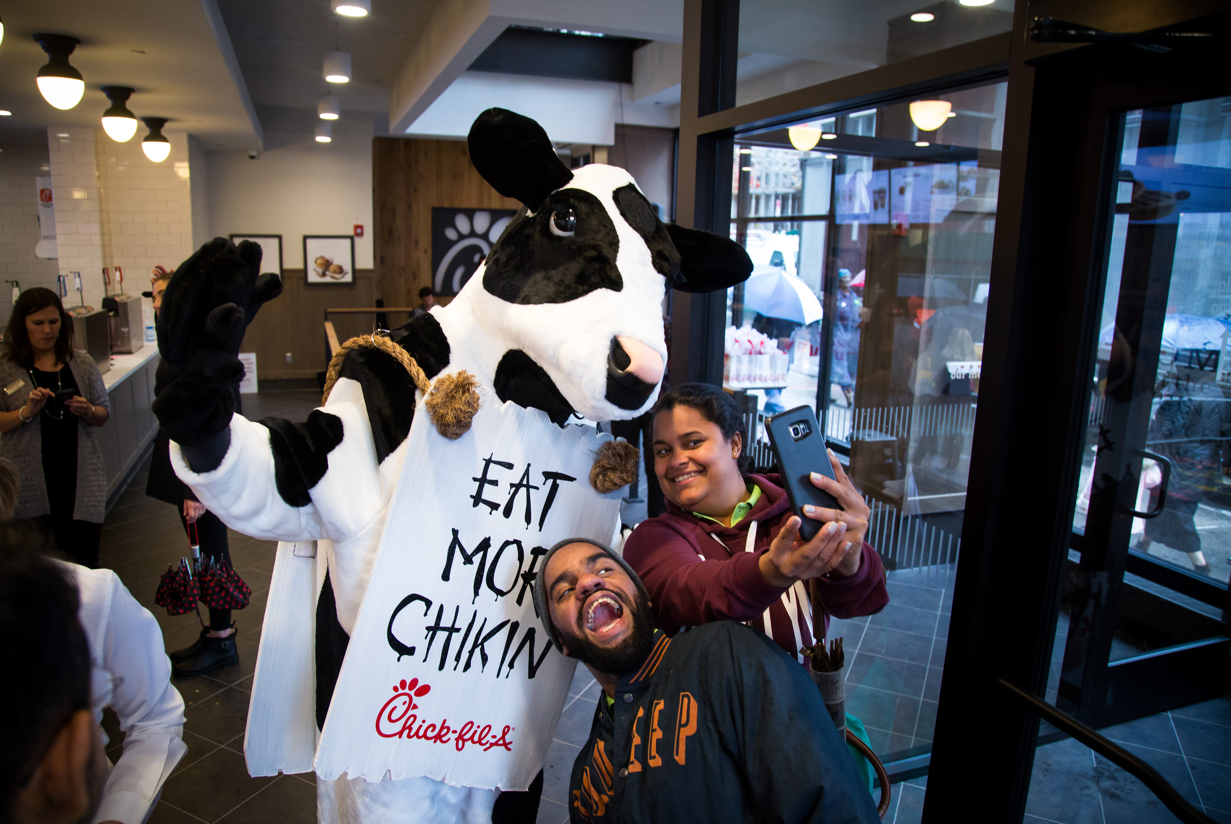 Operations Inside A Chick-fil-A Location As Restaurant Opens Manhattan Outpost In Northern Push