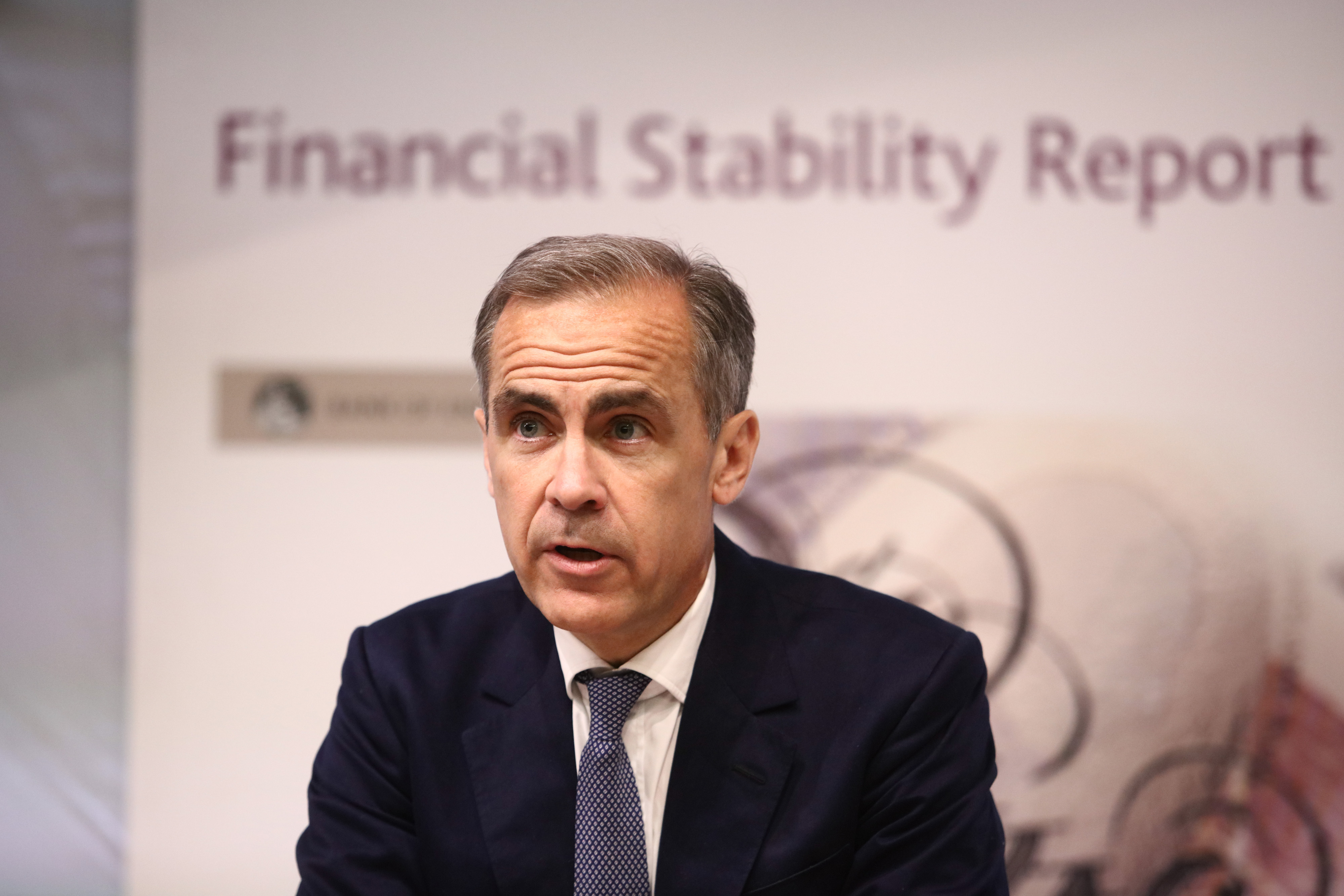 Bank of England Governor Mark Carney Delivers A News Conference On The Banks Financial Stability Report
