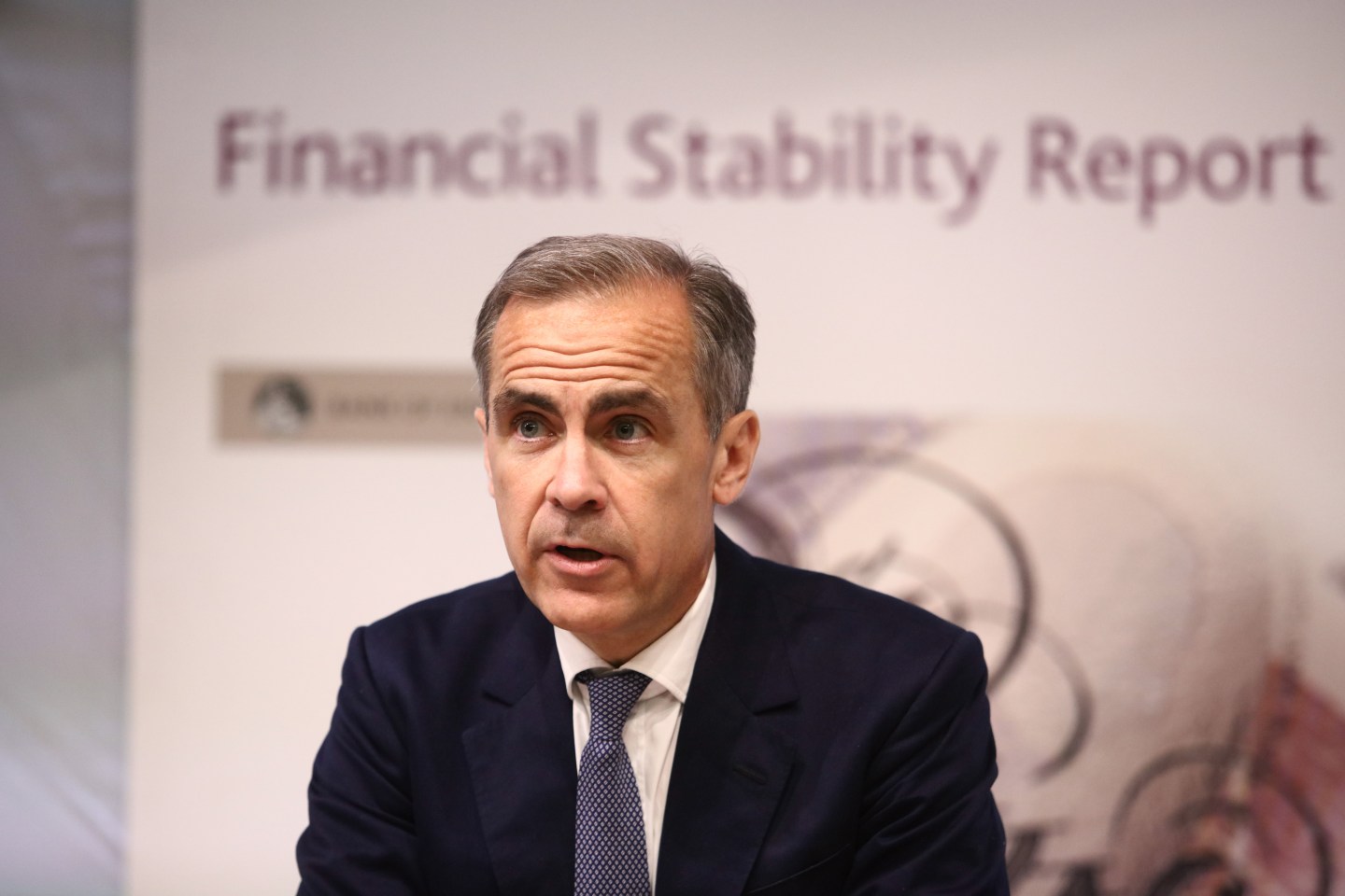 Bank of England Governor Mark Carney Delivers A News Conference On The Banks Financial Stability Report