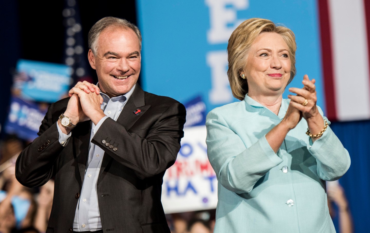 Democratic Presumptive Nominee for President former Secretary of State Hillary Clinton