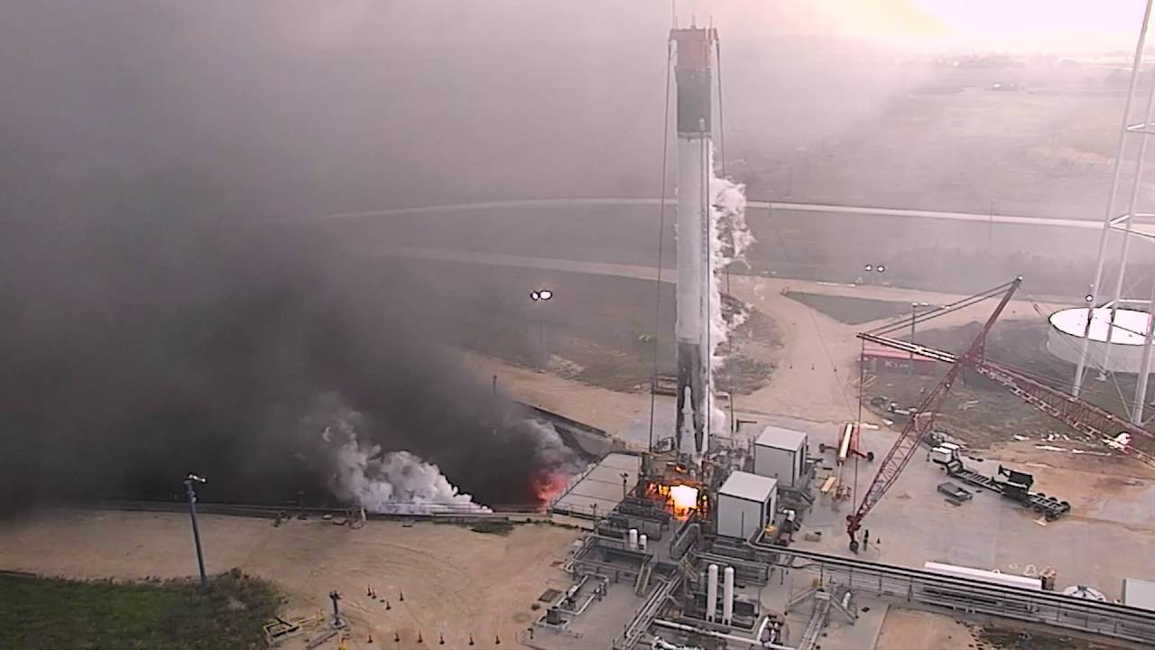 SpaceX Test-Fires Recovered Falcon 9