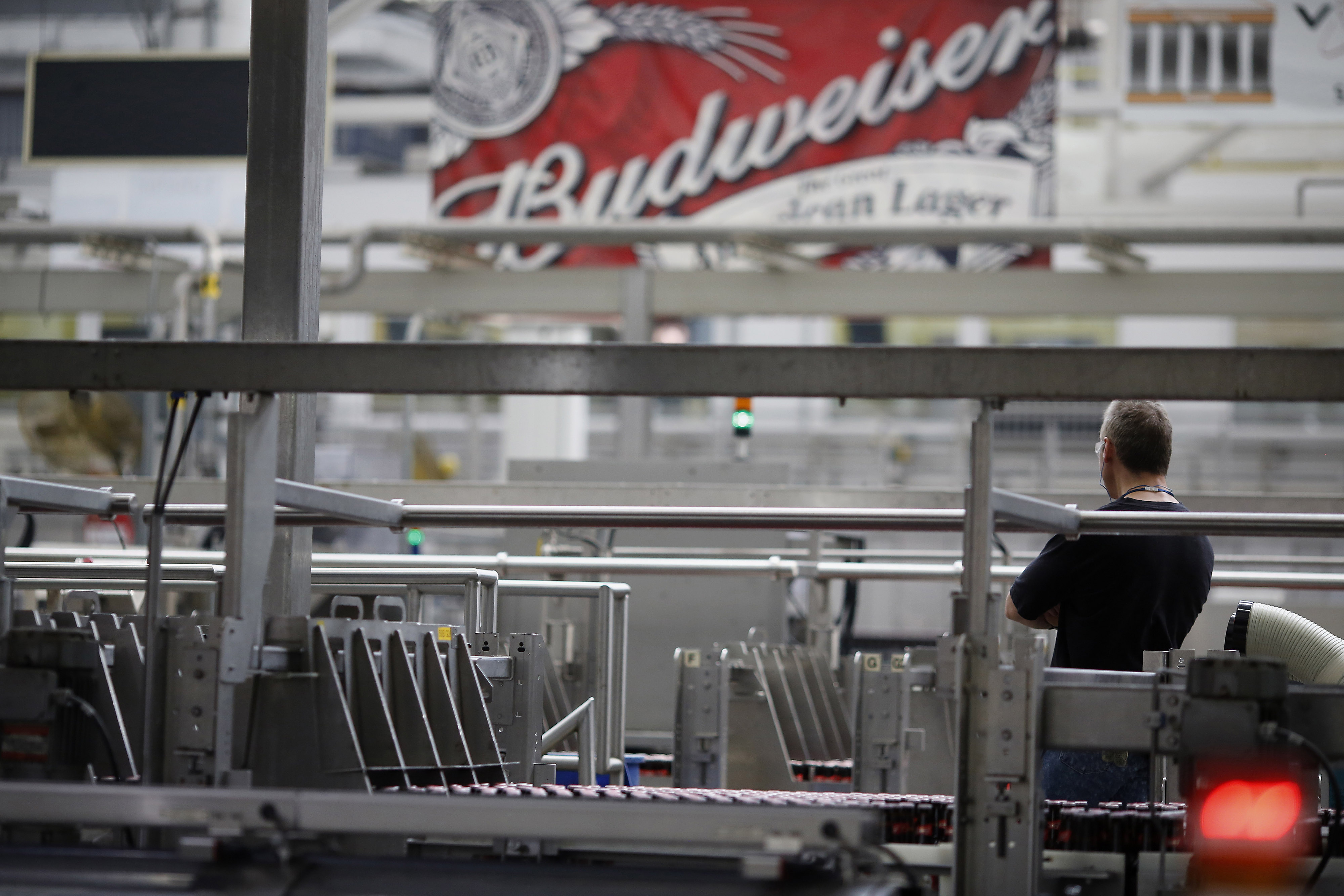 Operations Inside The Anheuser-Busch InBev Budweiser Bottling Facility Ahead Of Earnings Figures