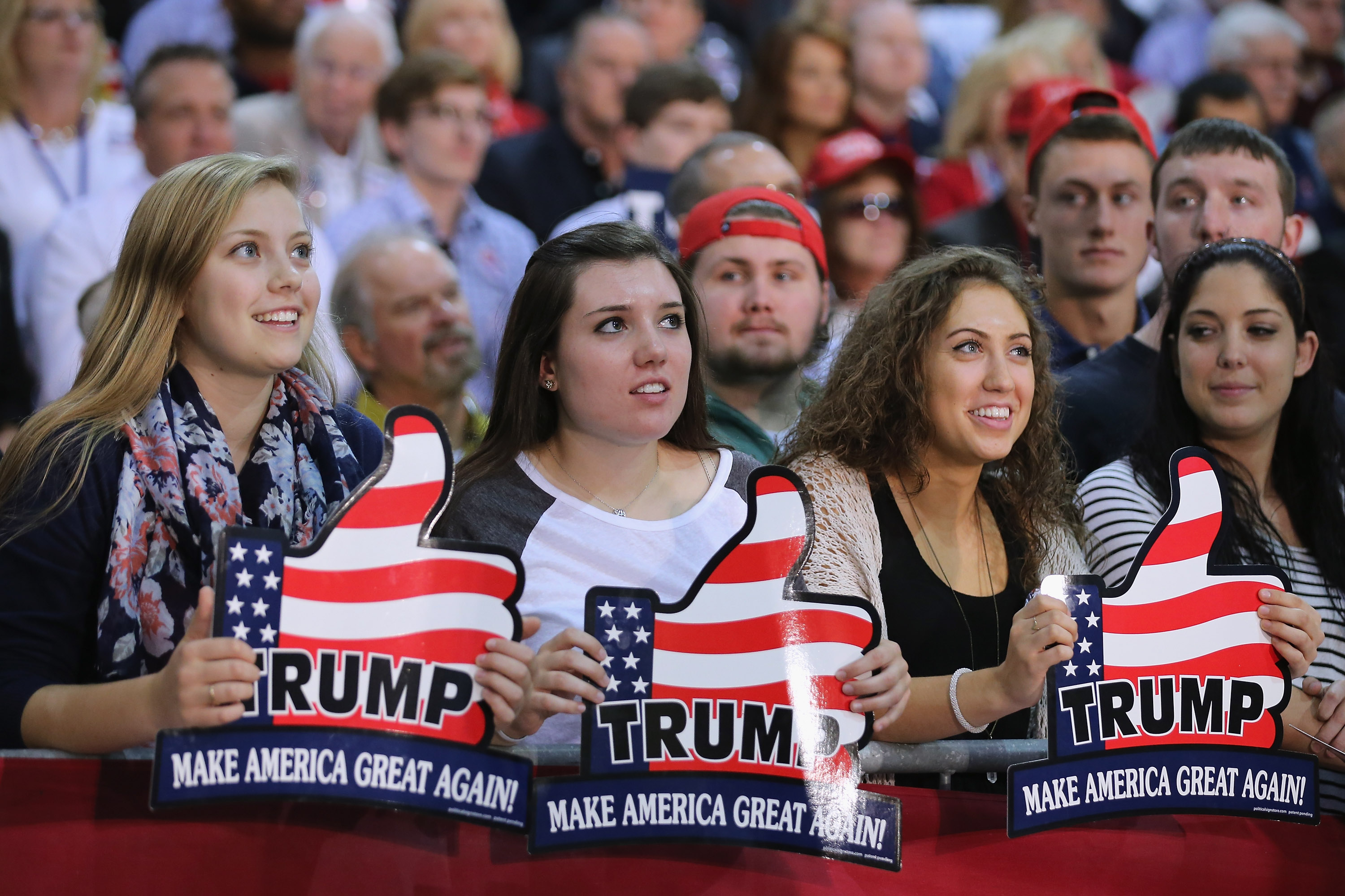 Donald Trump Holds Campaign Rally In Richmond, VA