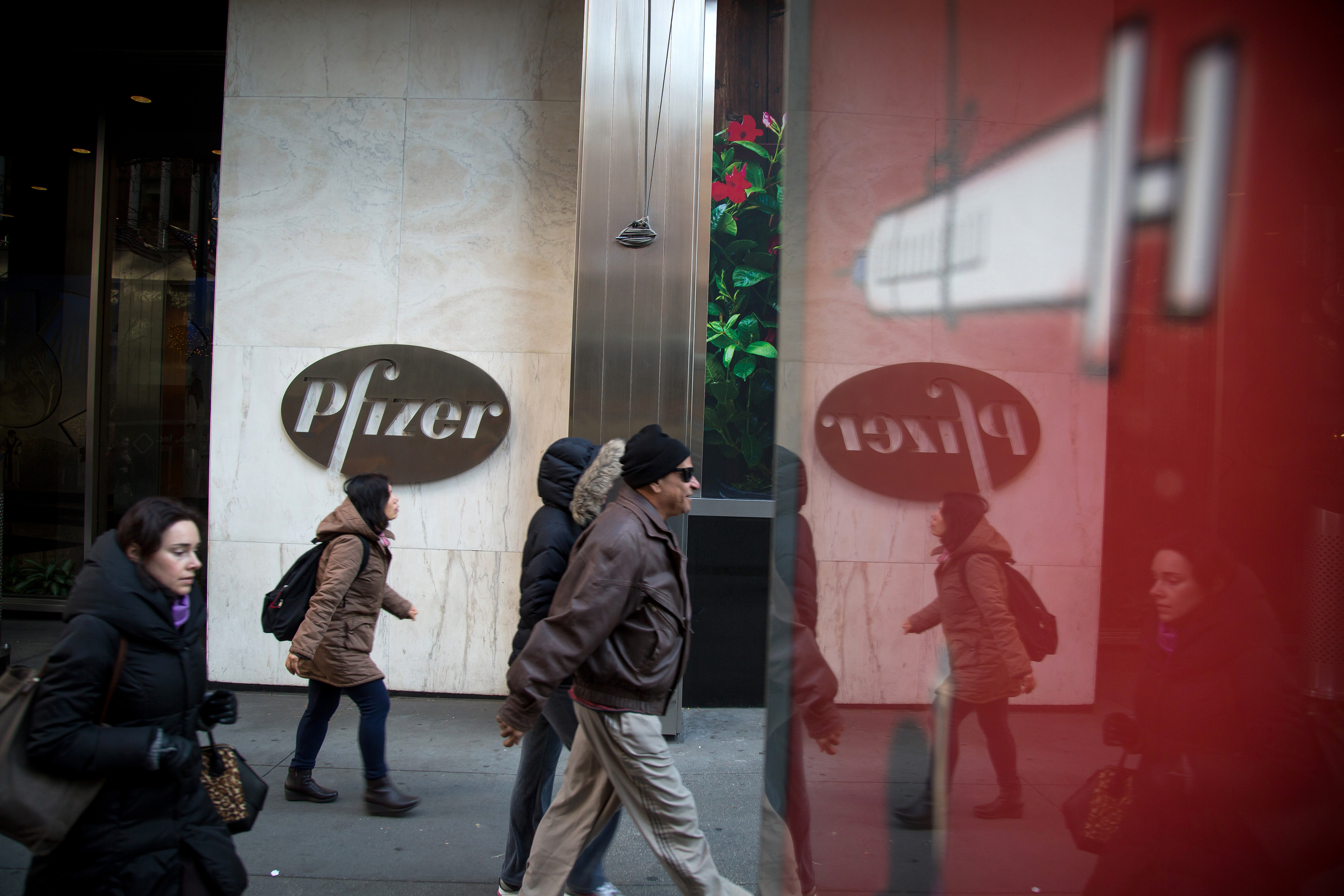 Pfizer Inc. Headquarters As They Agree To Combine With Allergan Plc In $160 Billion Deal