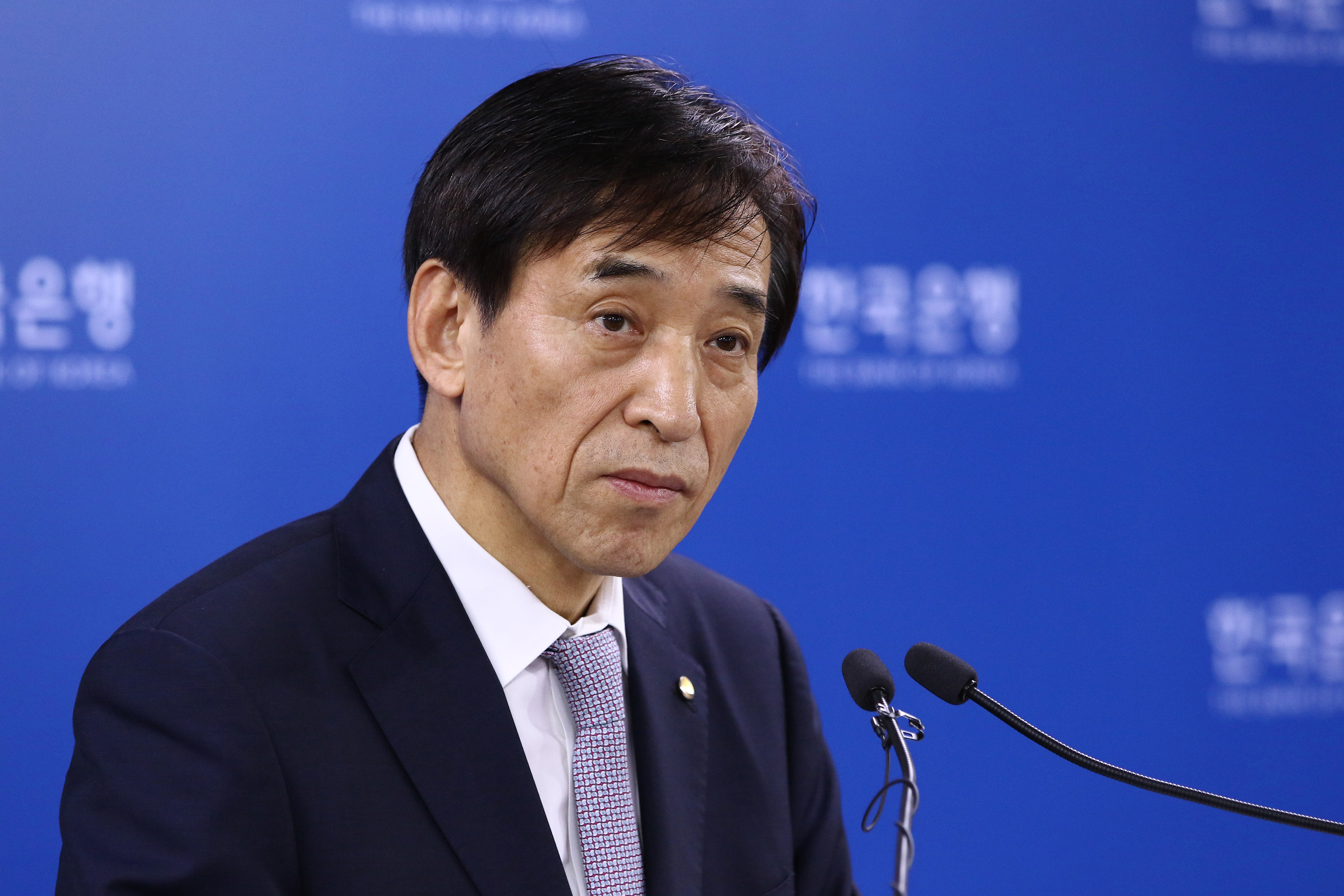 Bank Of Korea Governor Lee Ju Yeol At Rate Decision Meeting As Key Rate Held Steady To Gauge Budget Impact