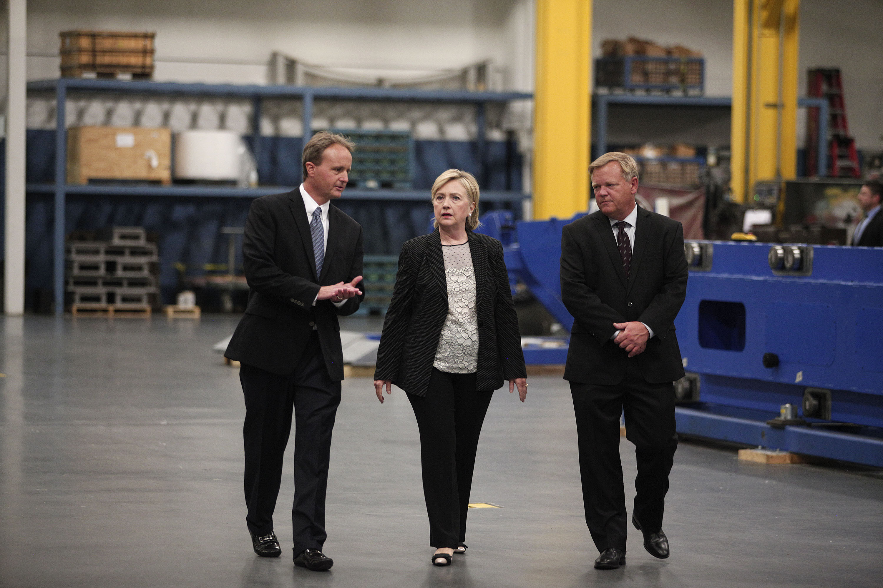 Hillary Clinton Delivers Speech On US Economy In Warren, Michigan