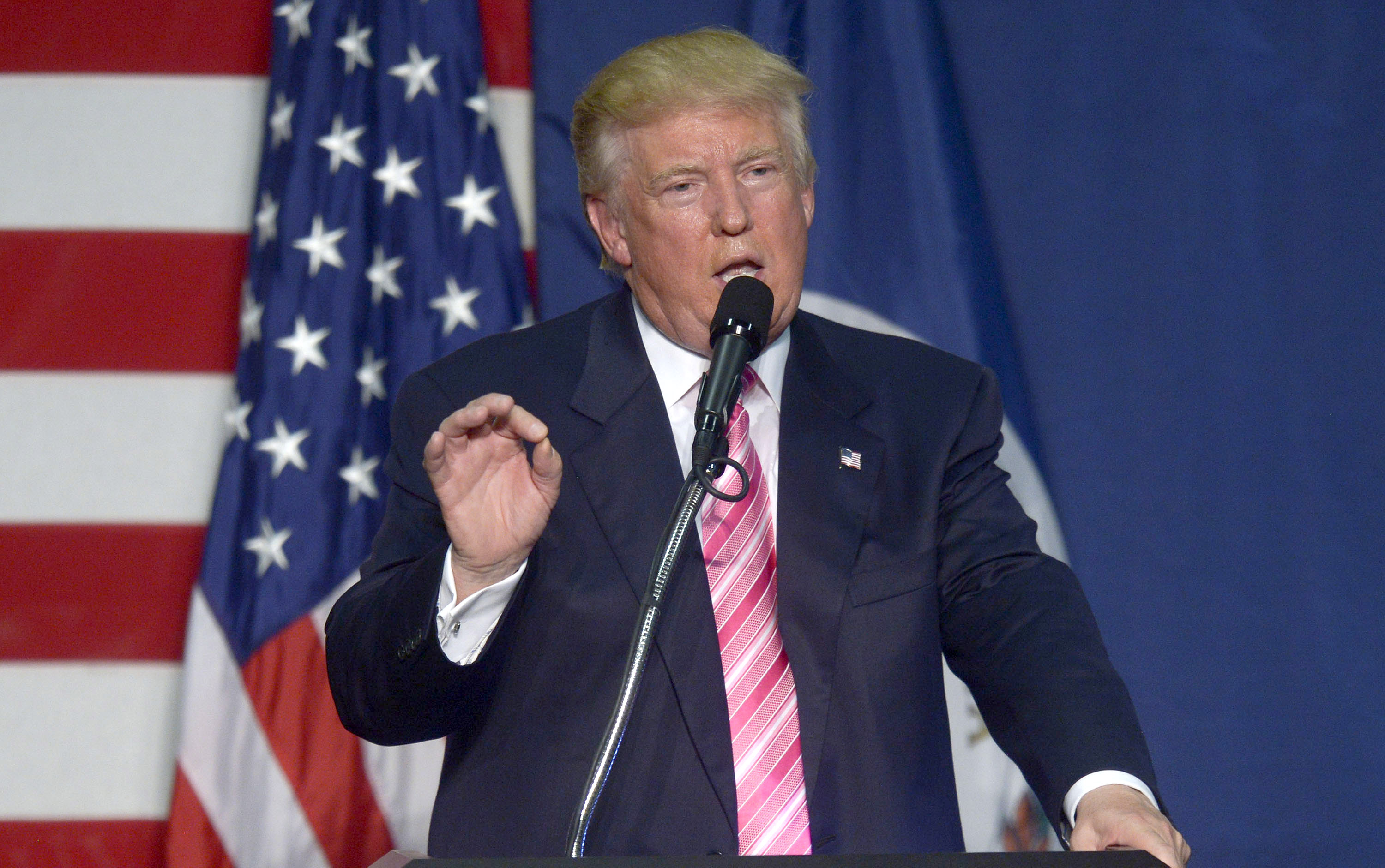 GOP Nominee Donald Trump Holds Rally In Fredericksburg, Virginia