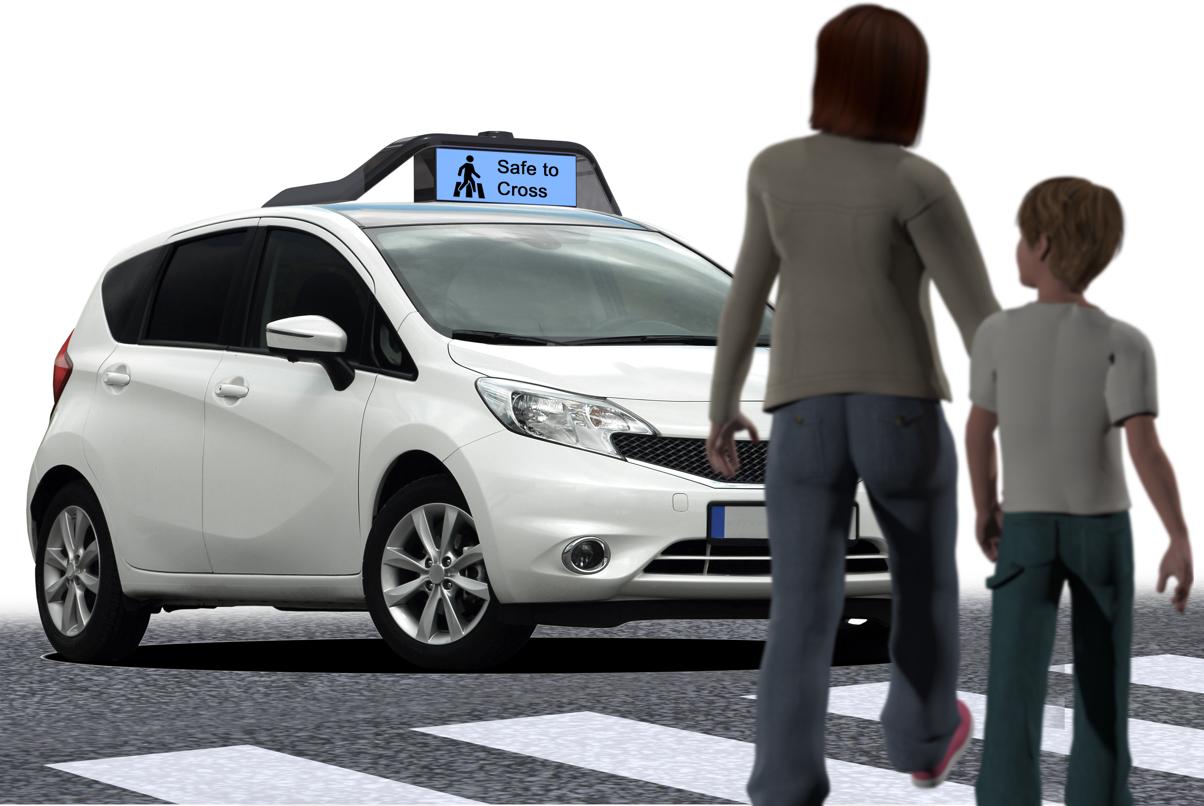 small white car