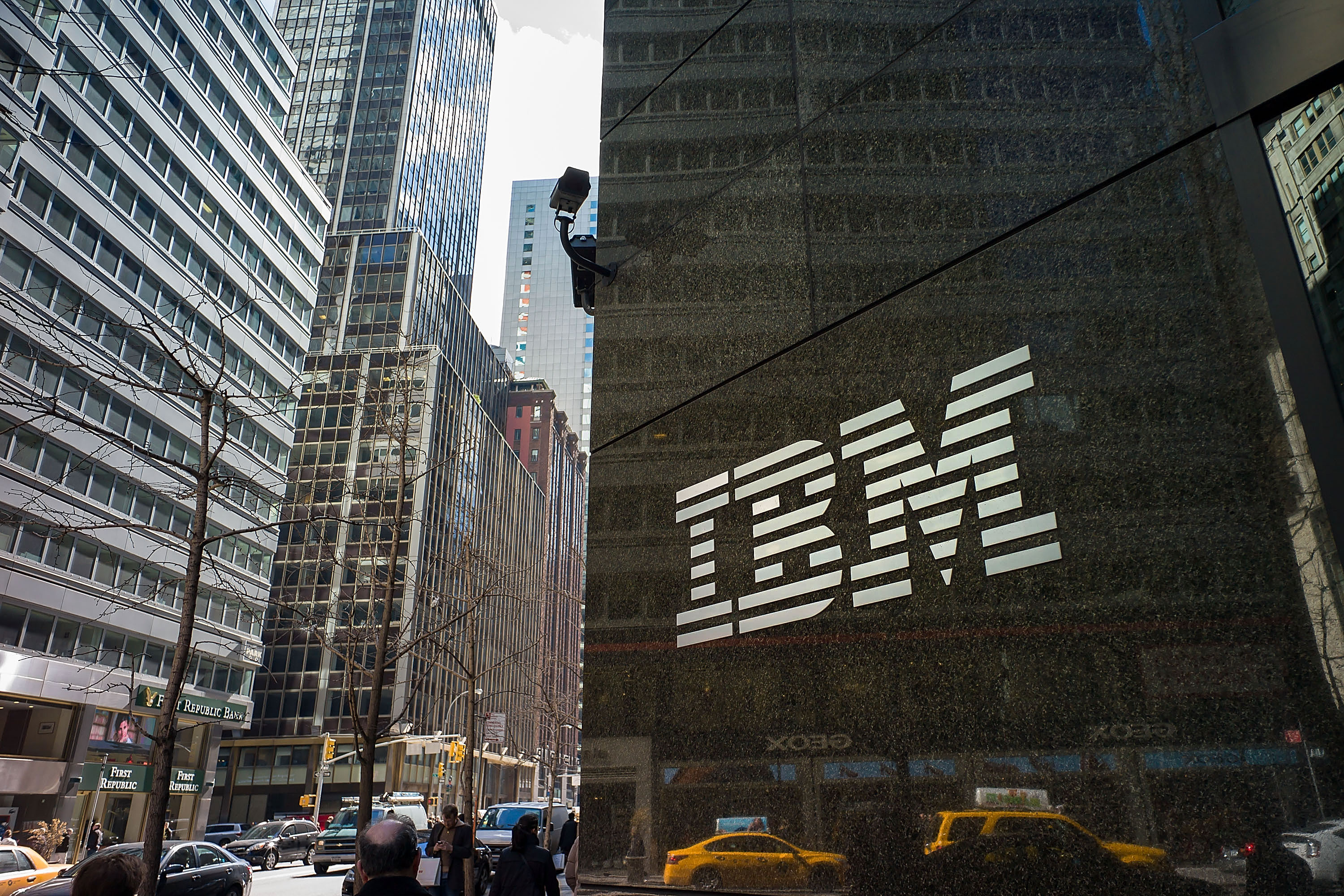 A view of the IBM office in New York.