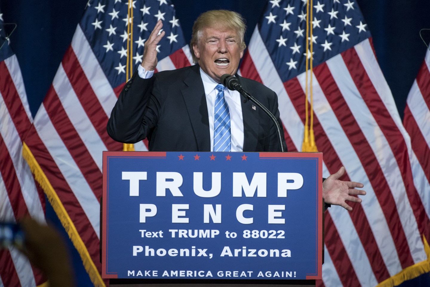 Republican Presidential Candidate Donald Trump Delivers Speech On Immigration