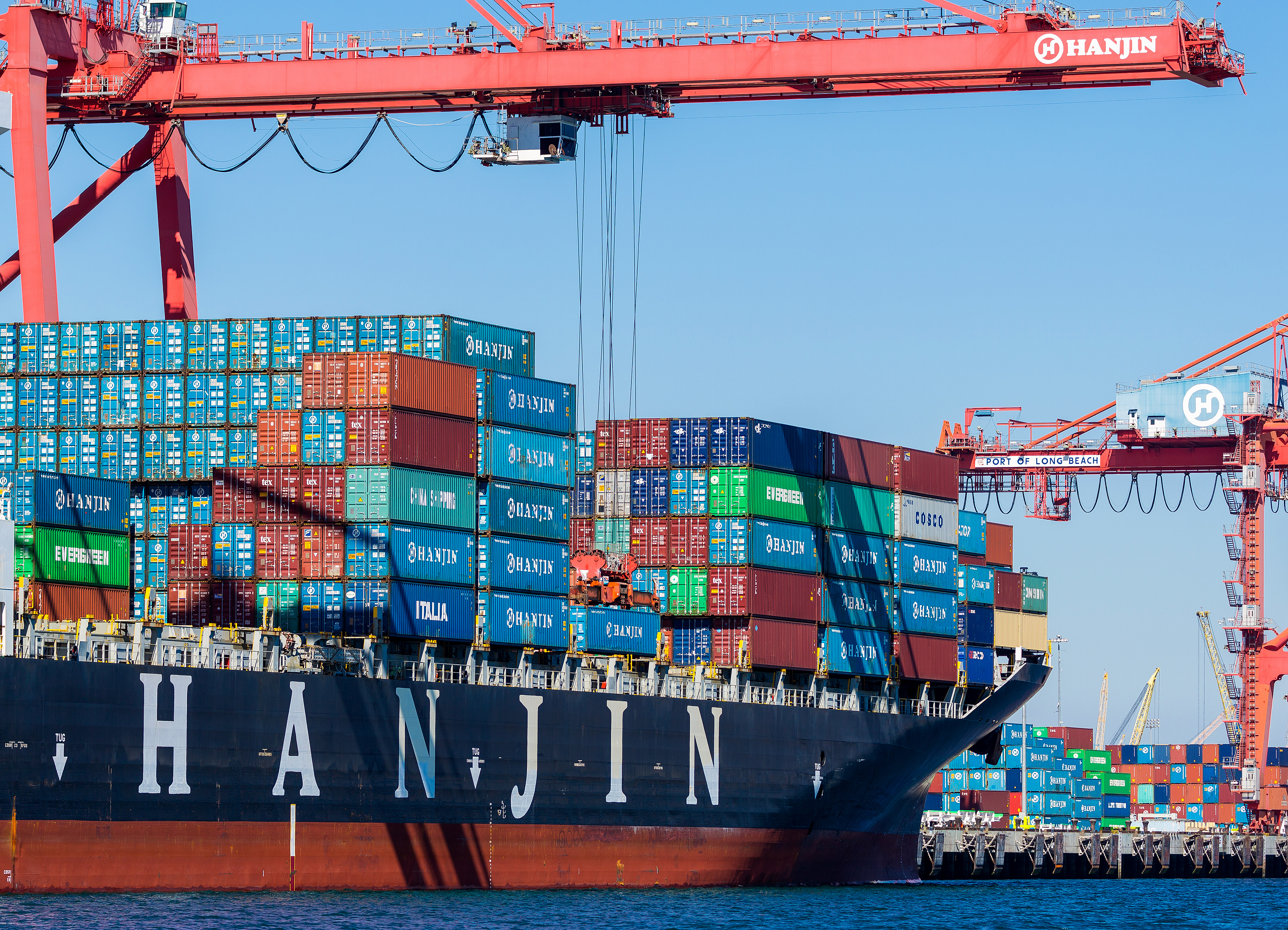 Hanjin Shipping Co.'s Container Ships In Port As Cargo Owners Say Bid To Unload Vessels Isn't Working