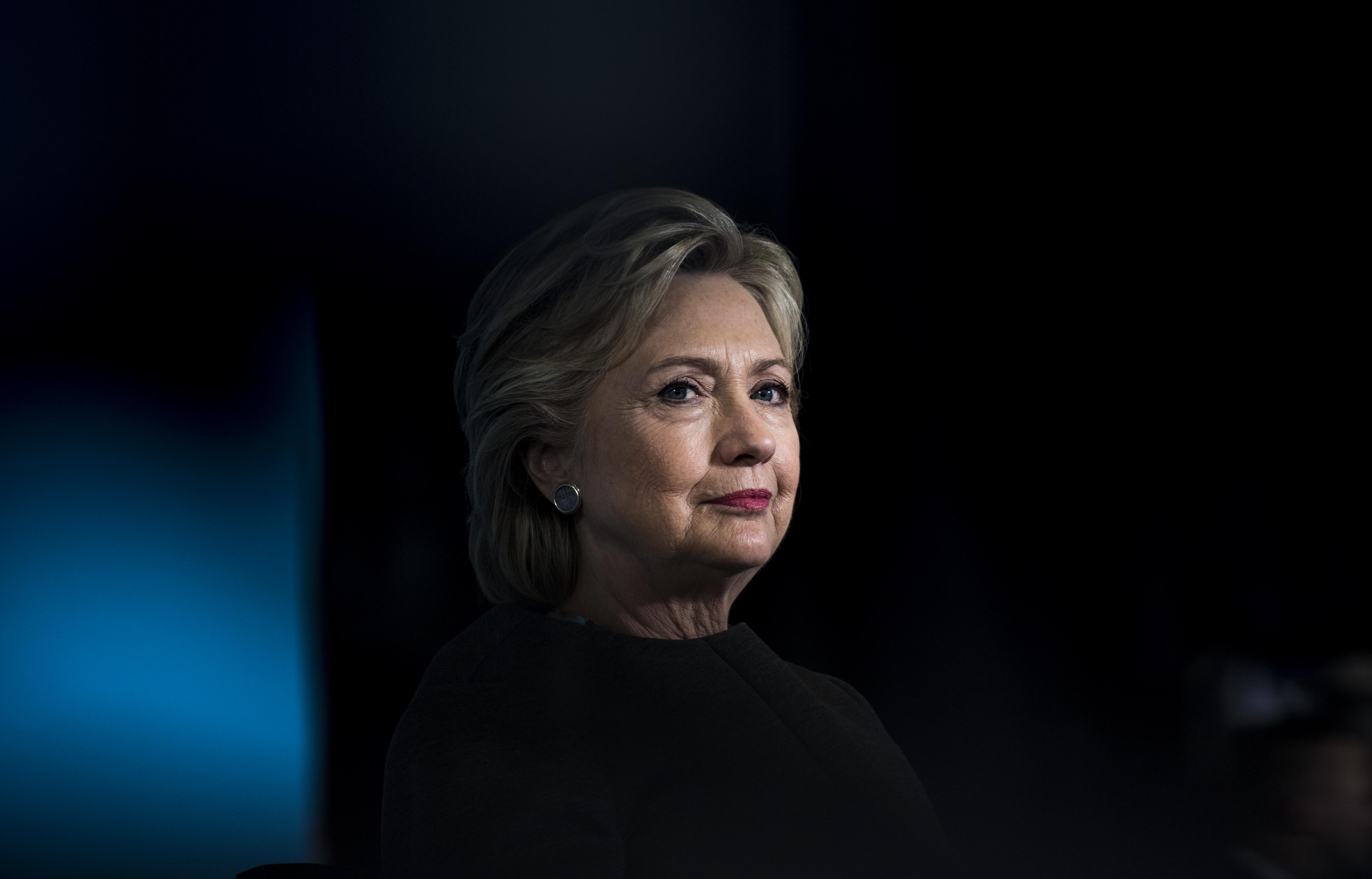 Democratic Nominee for President of the United States former Secretary of State Hillary Clinton