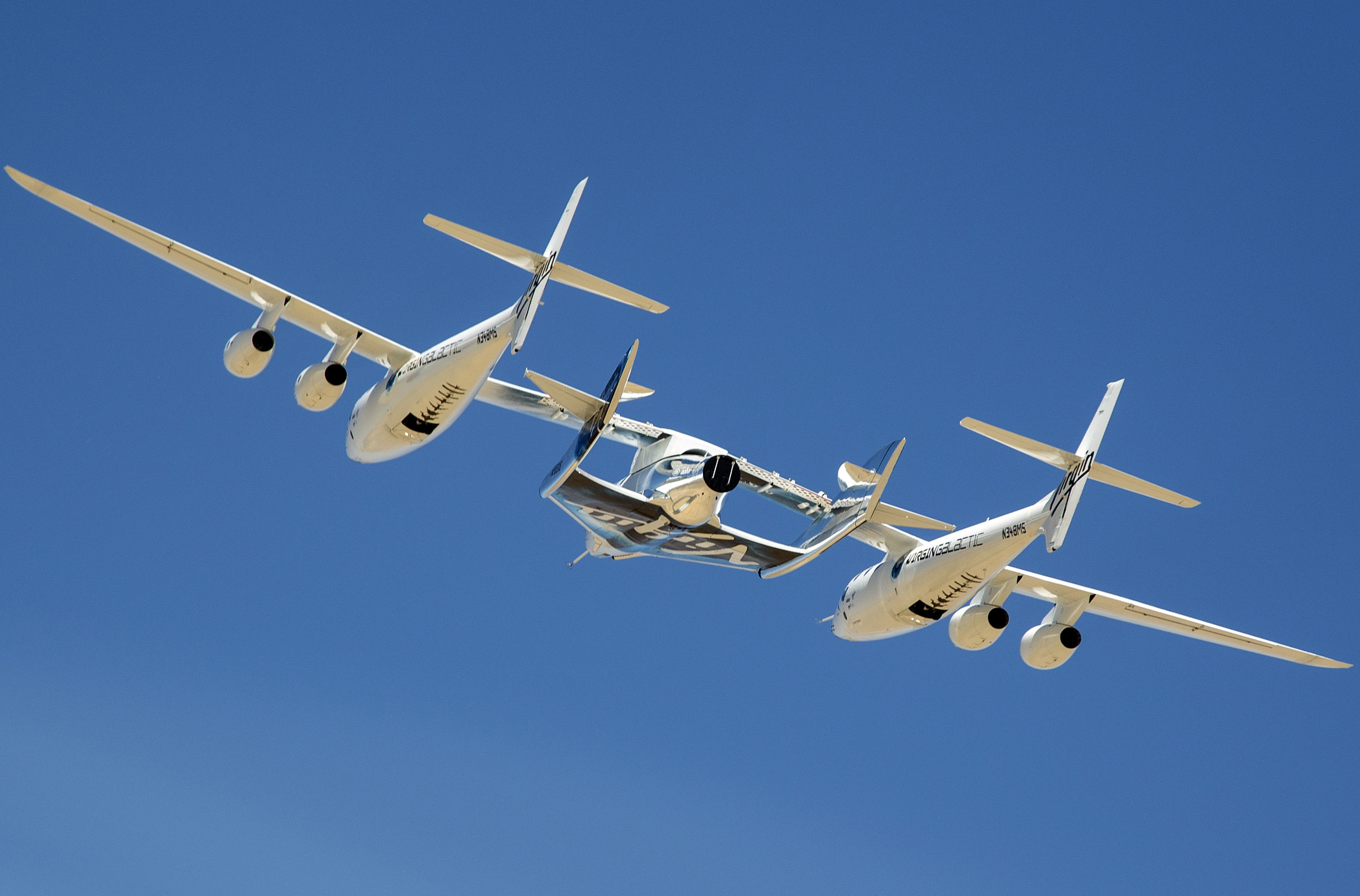 Space Plane and mothership test flight