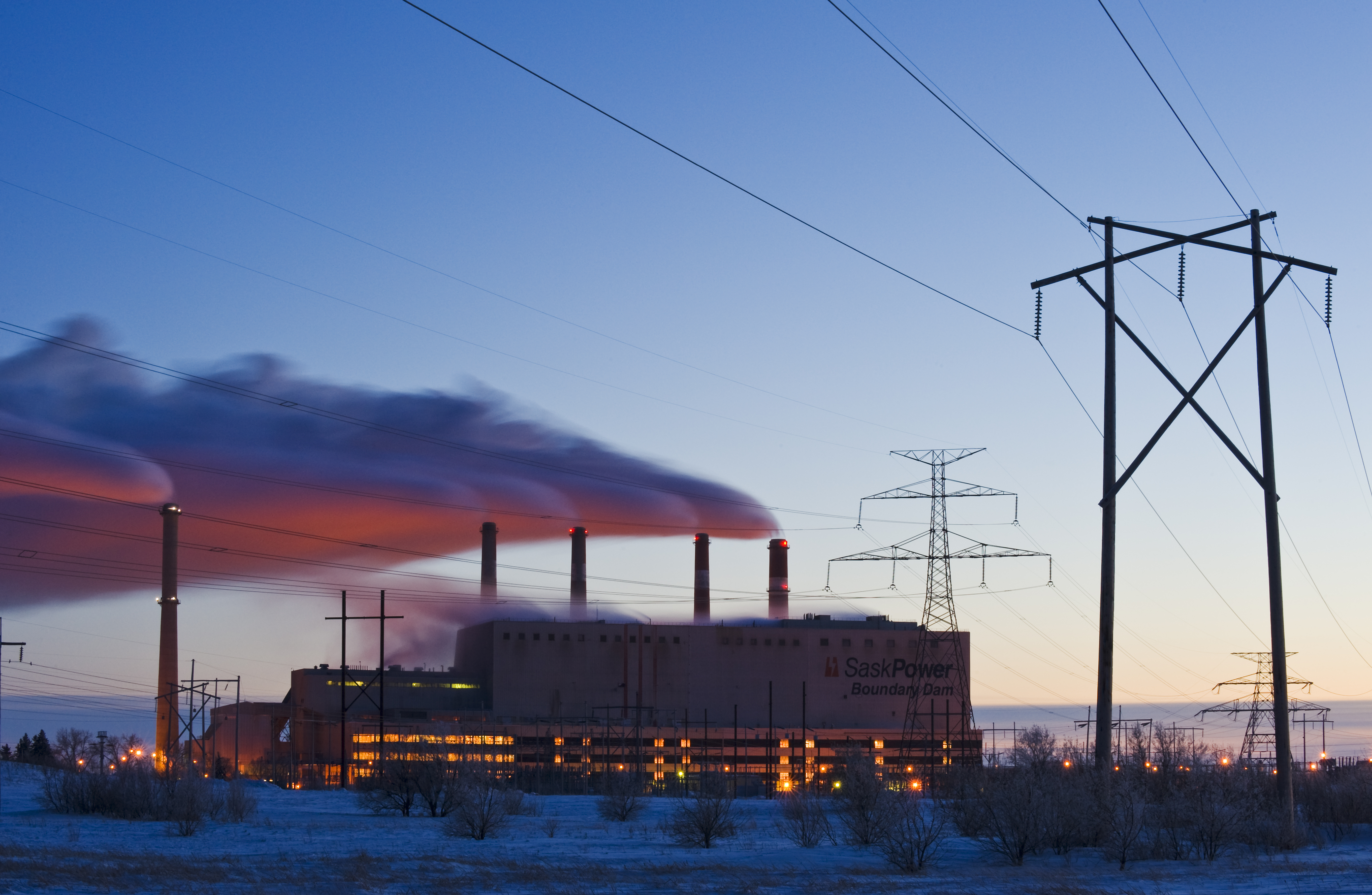 Boundary Dam coal fired power plant, Estevan, Saskatchewan, Canada